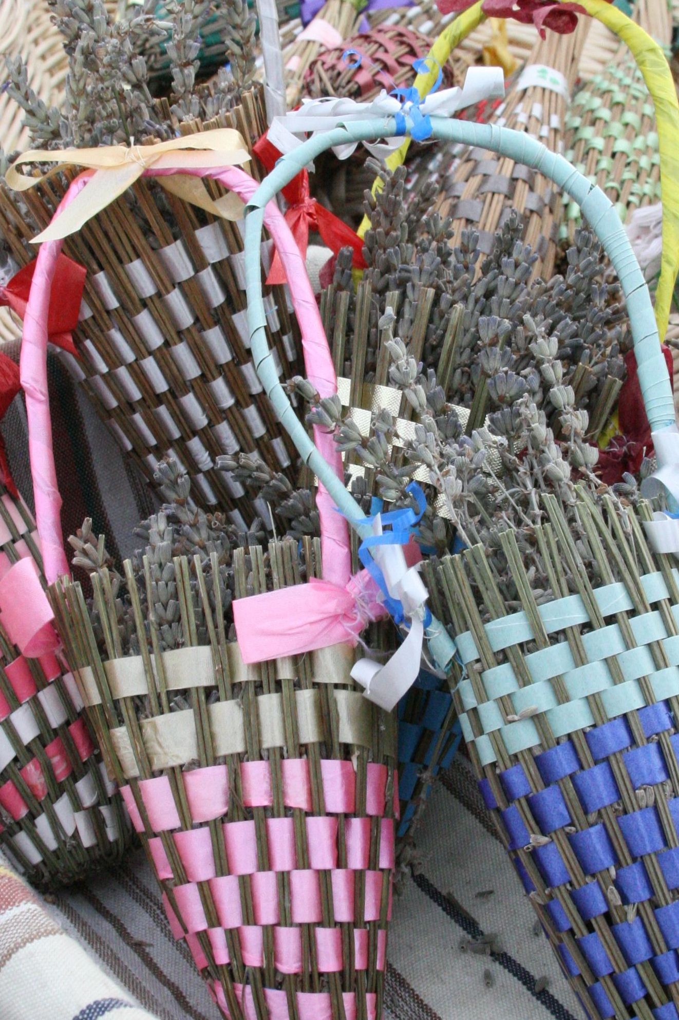 Lavender baskets