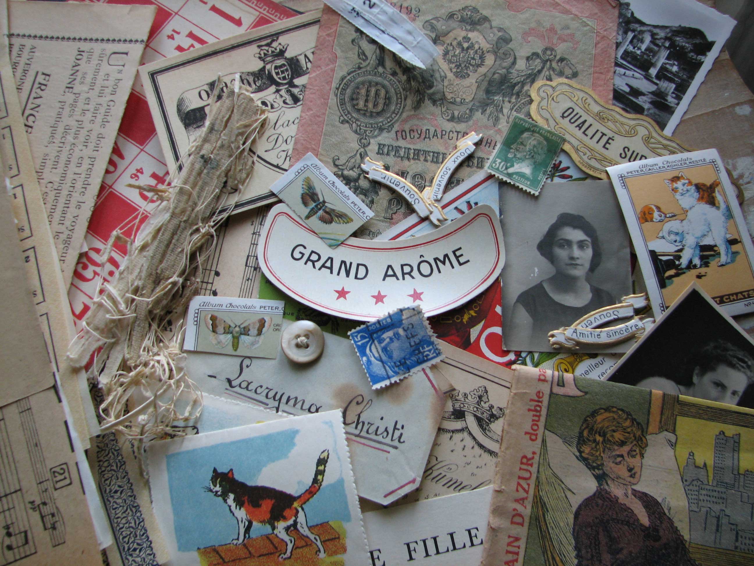 French antique papers