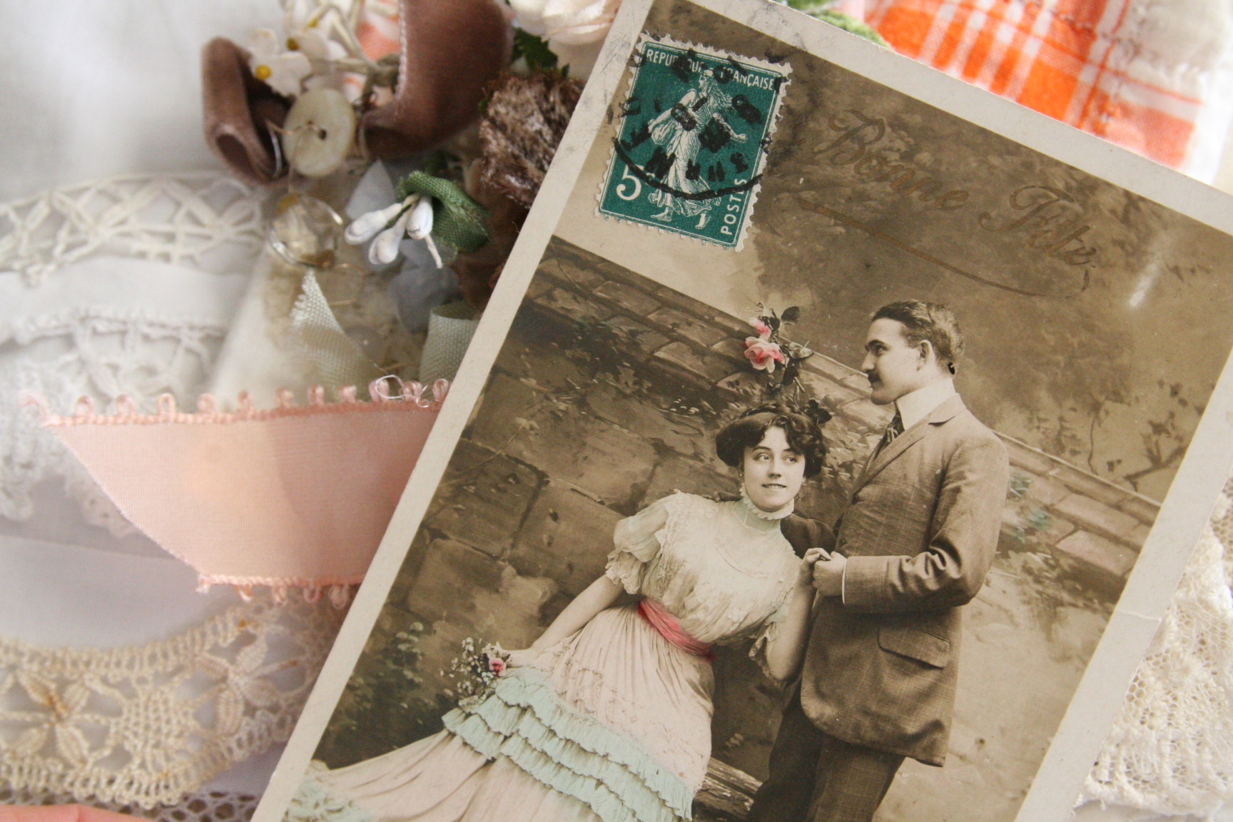 French vintage postcard