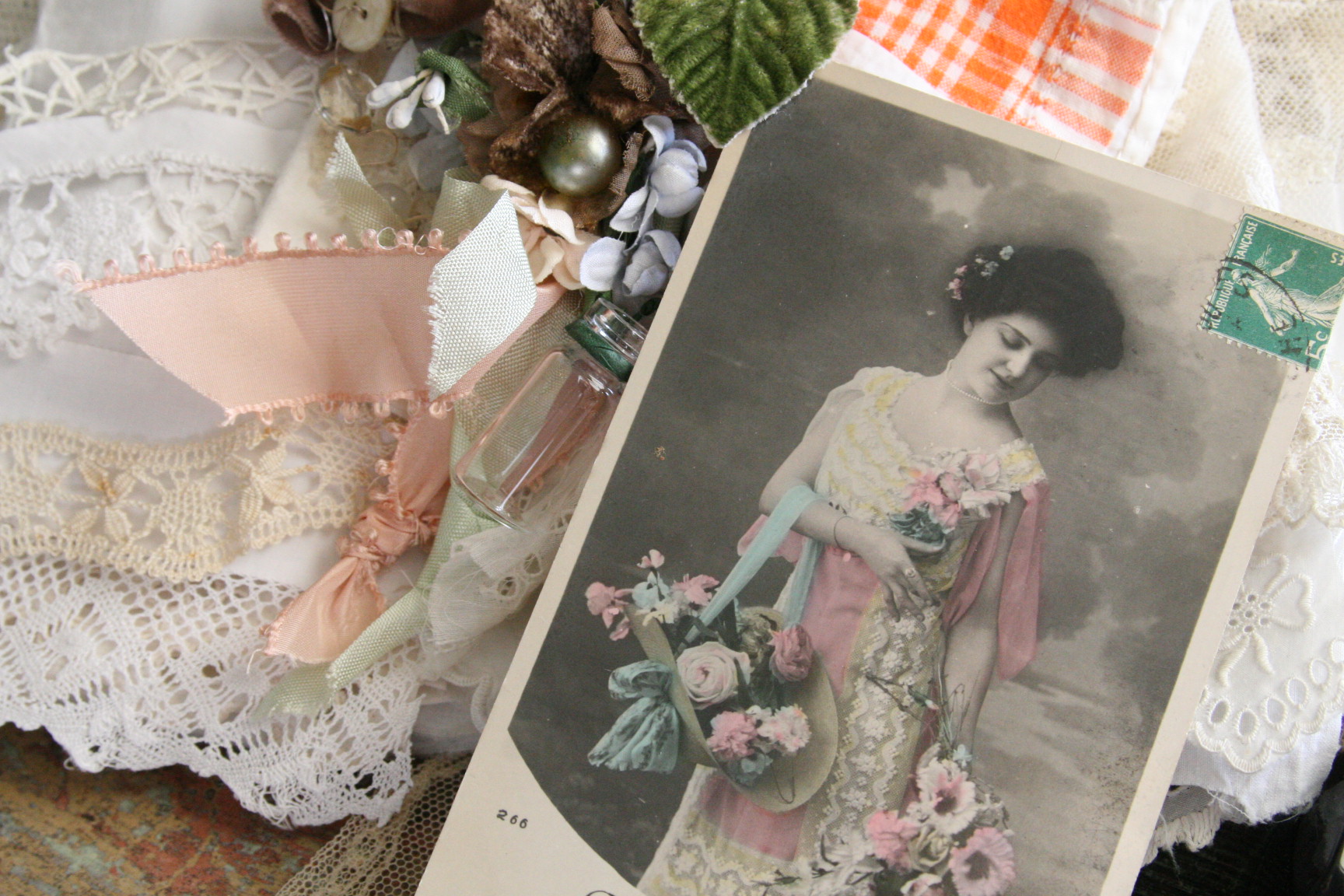 vintage romantic postcard