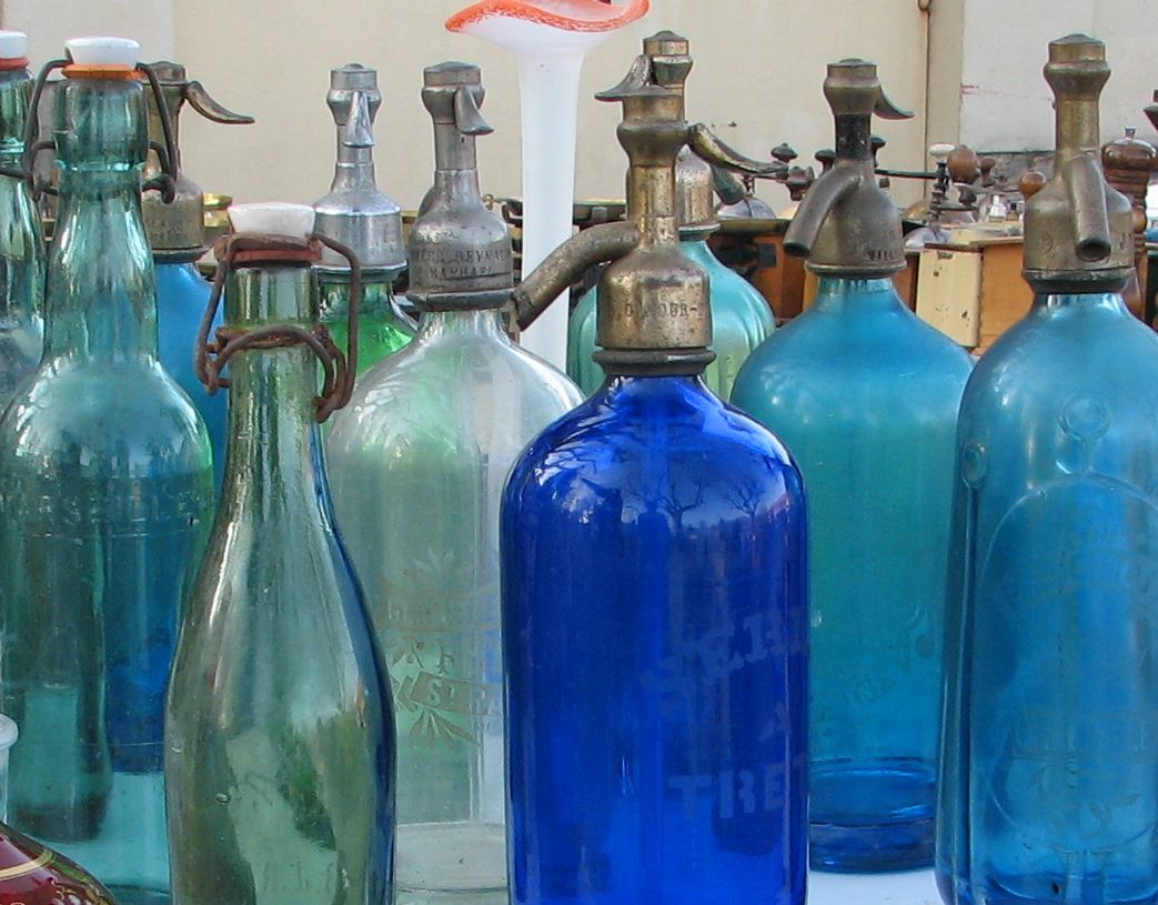 French antique spritzer bottles