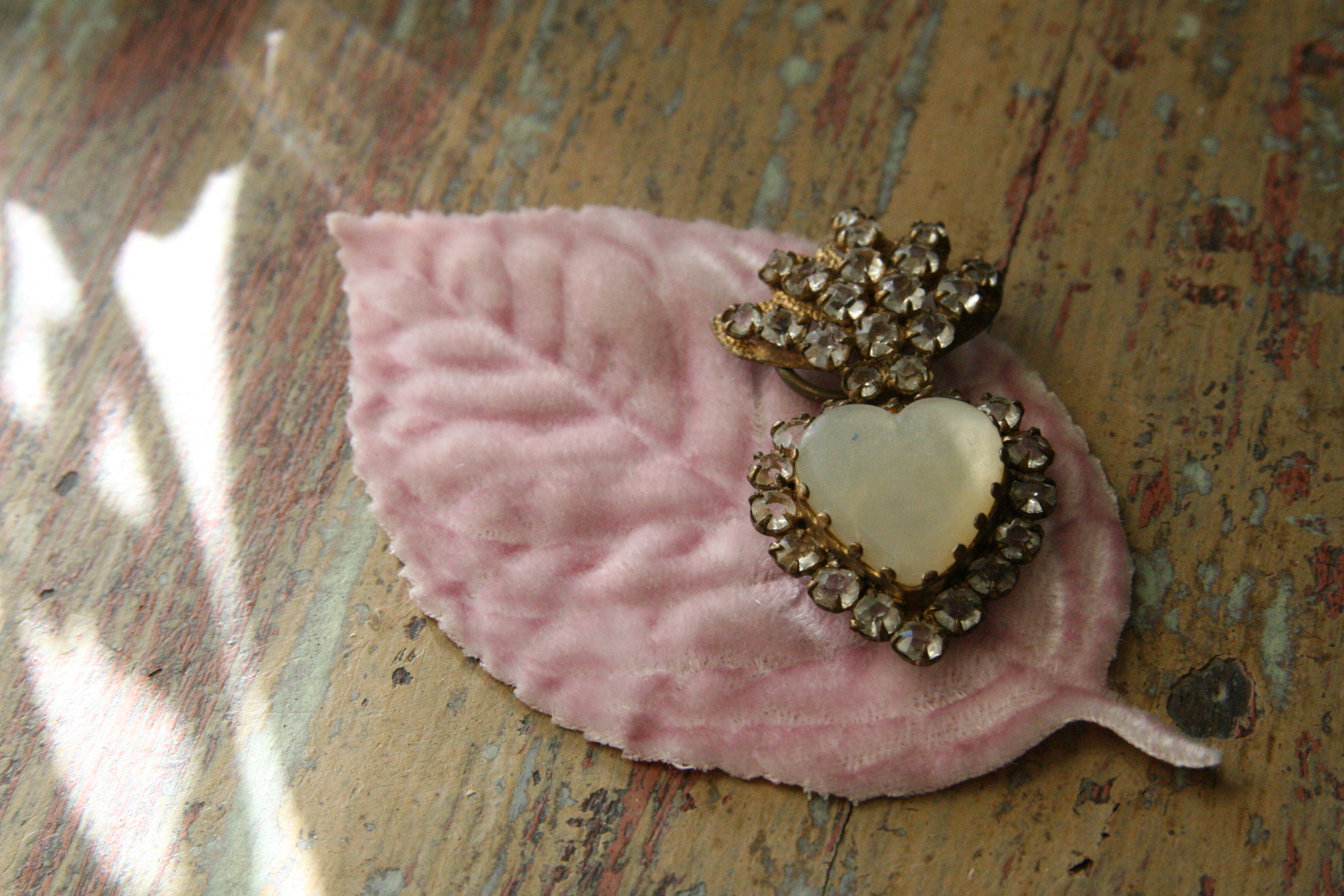 mother of pearl heart