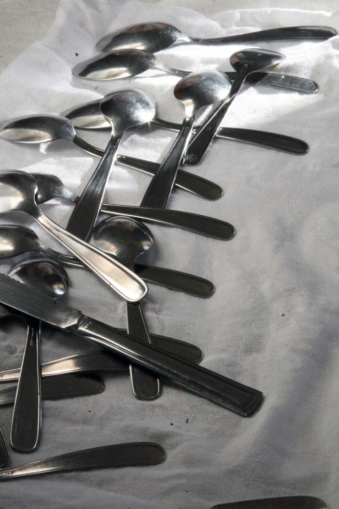 Spoons drying