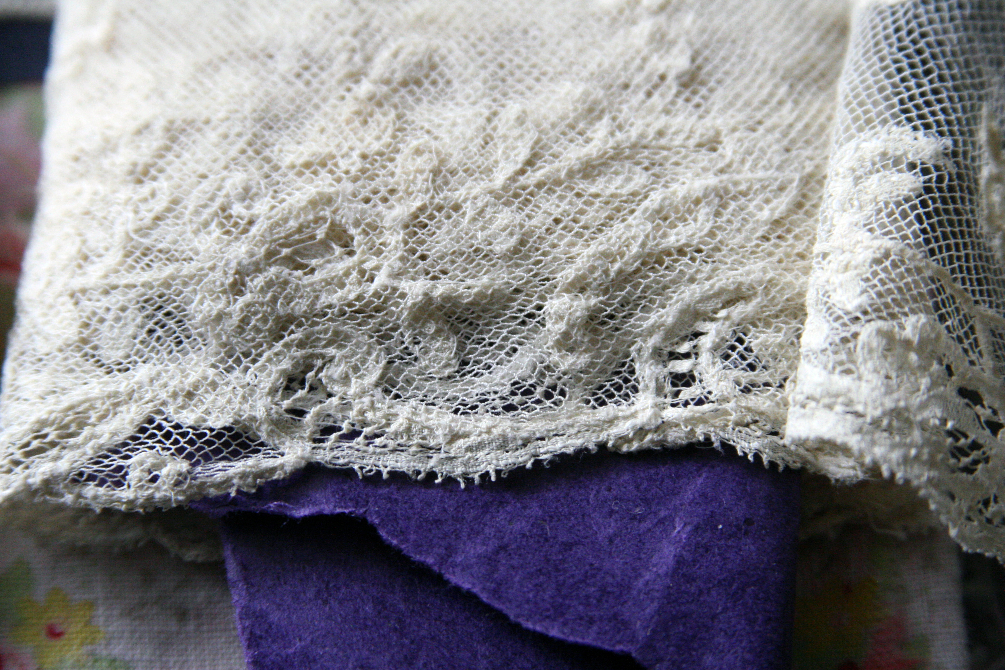 Lace on purple