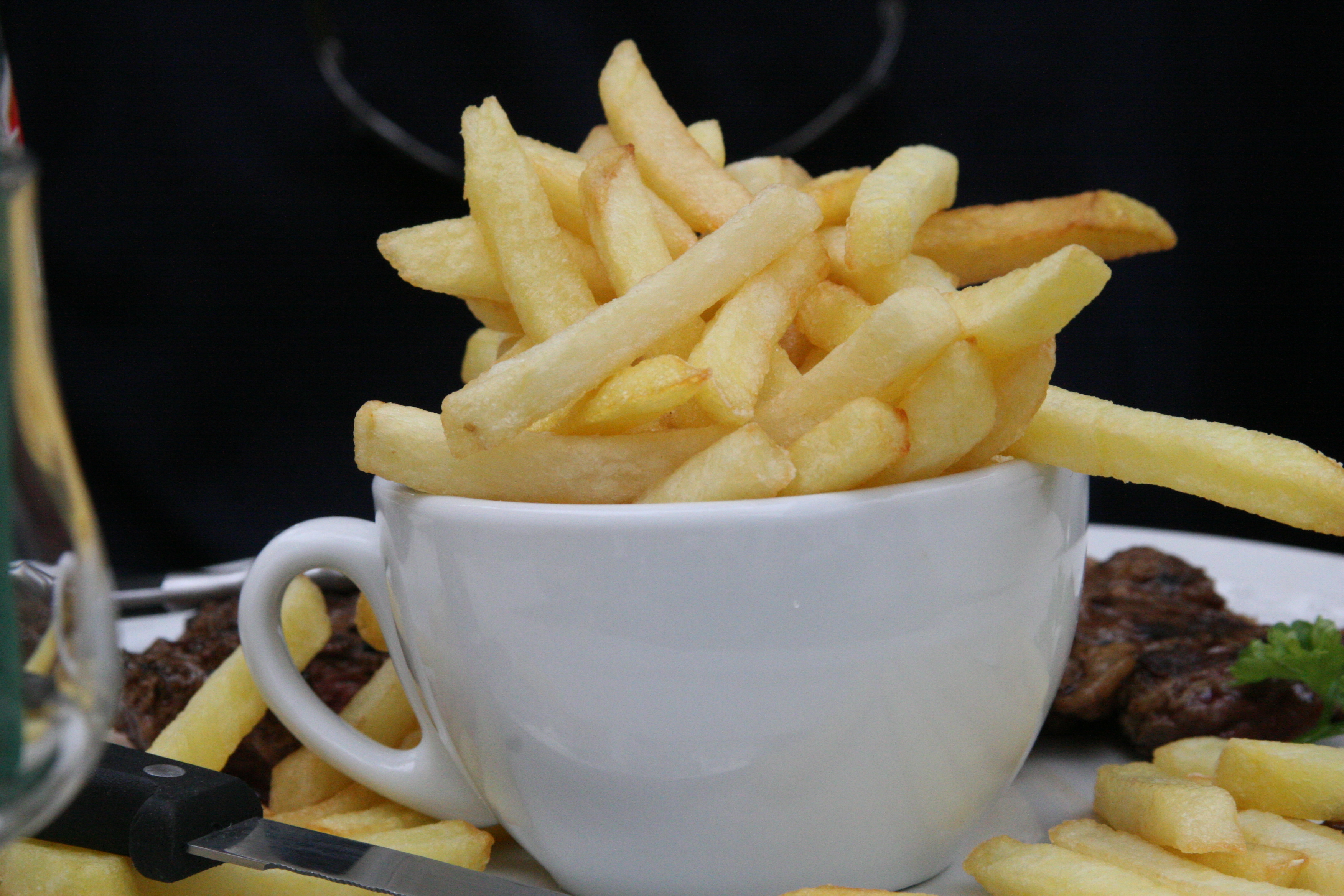 French fries in a cup
