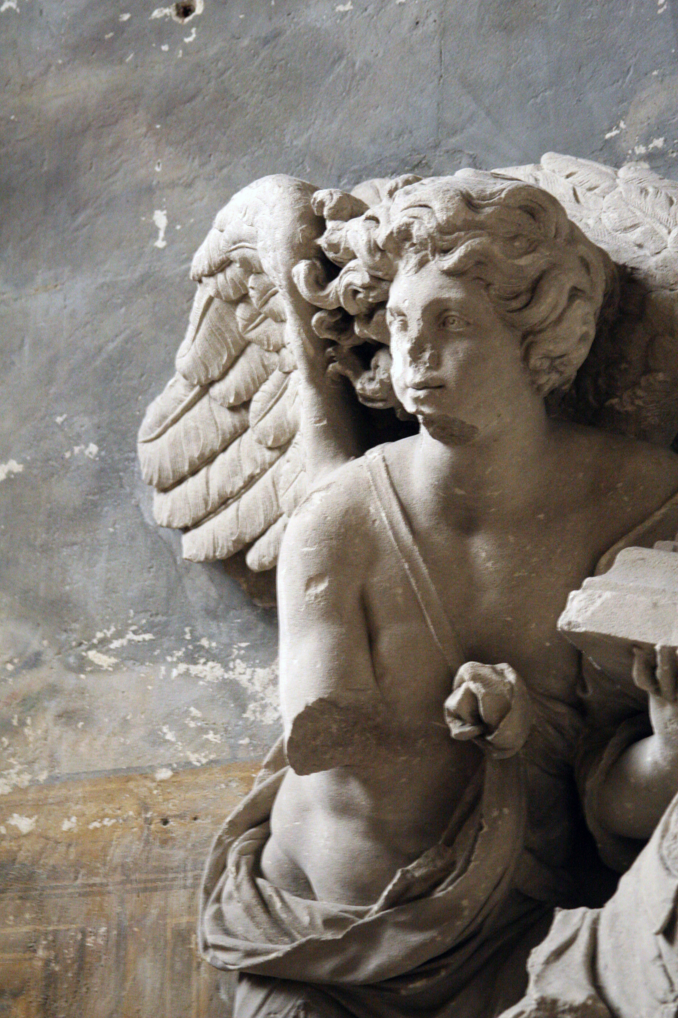 Angel facade in arles