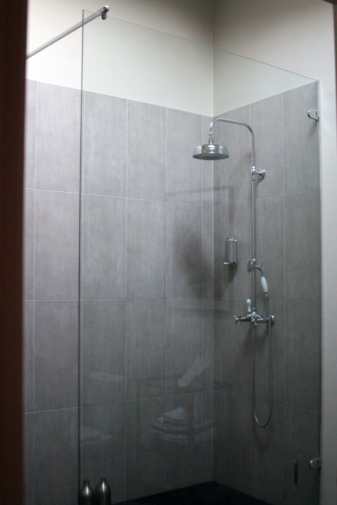 glass walled shower Bathroom glass walled shower Bathroom