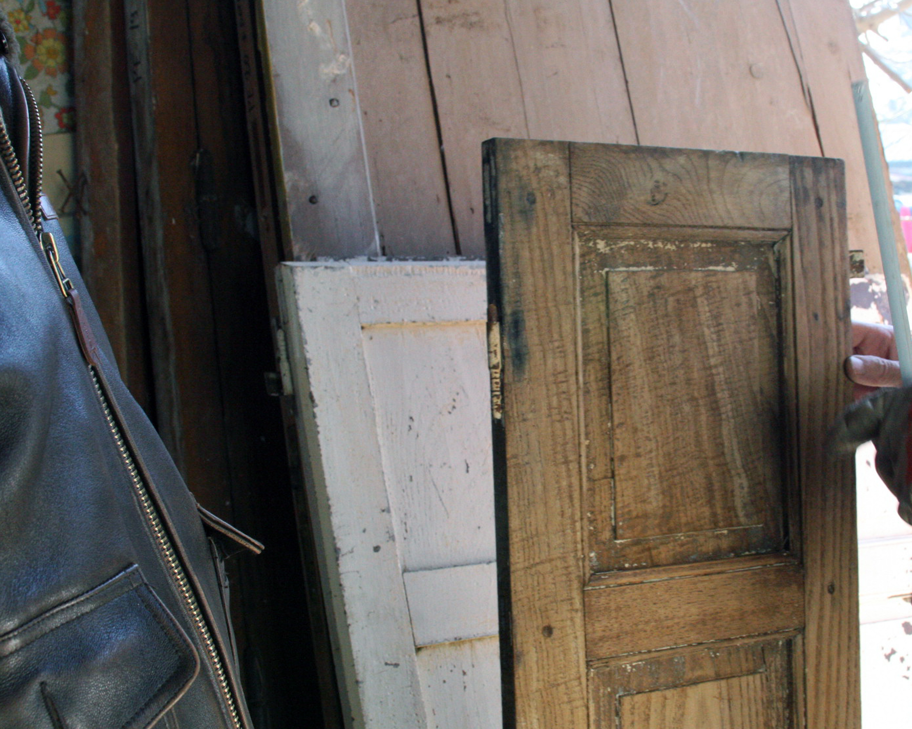 French doors and shutters