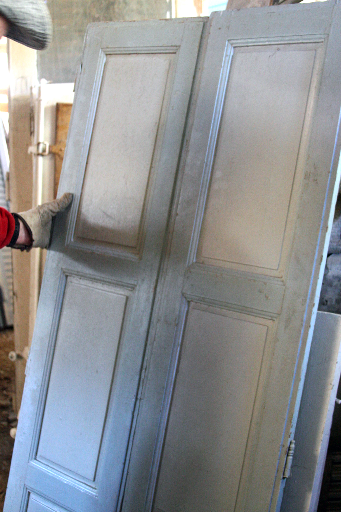 French doors and shutters