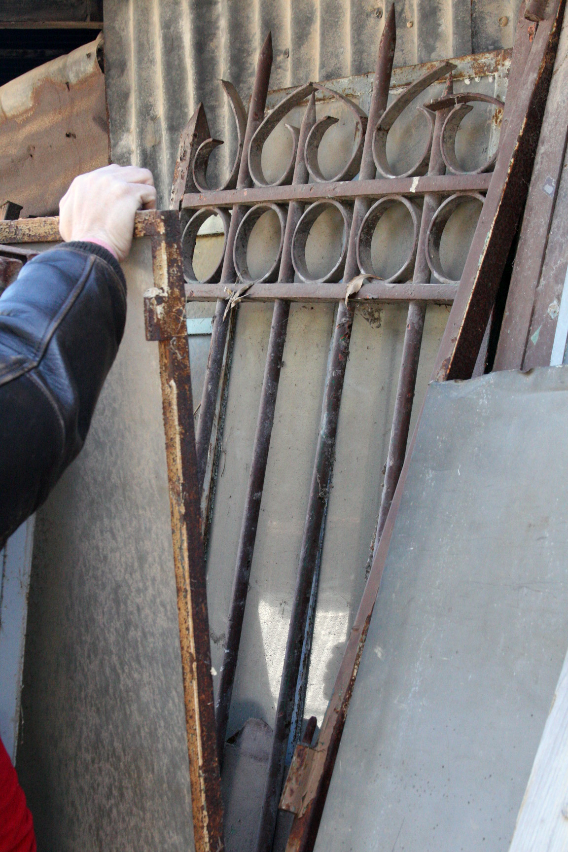 French doors and shutters