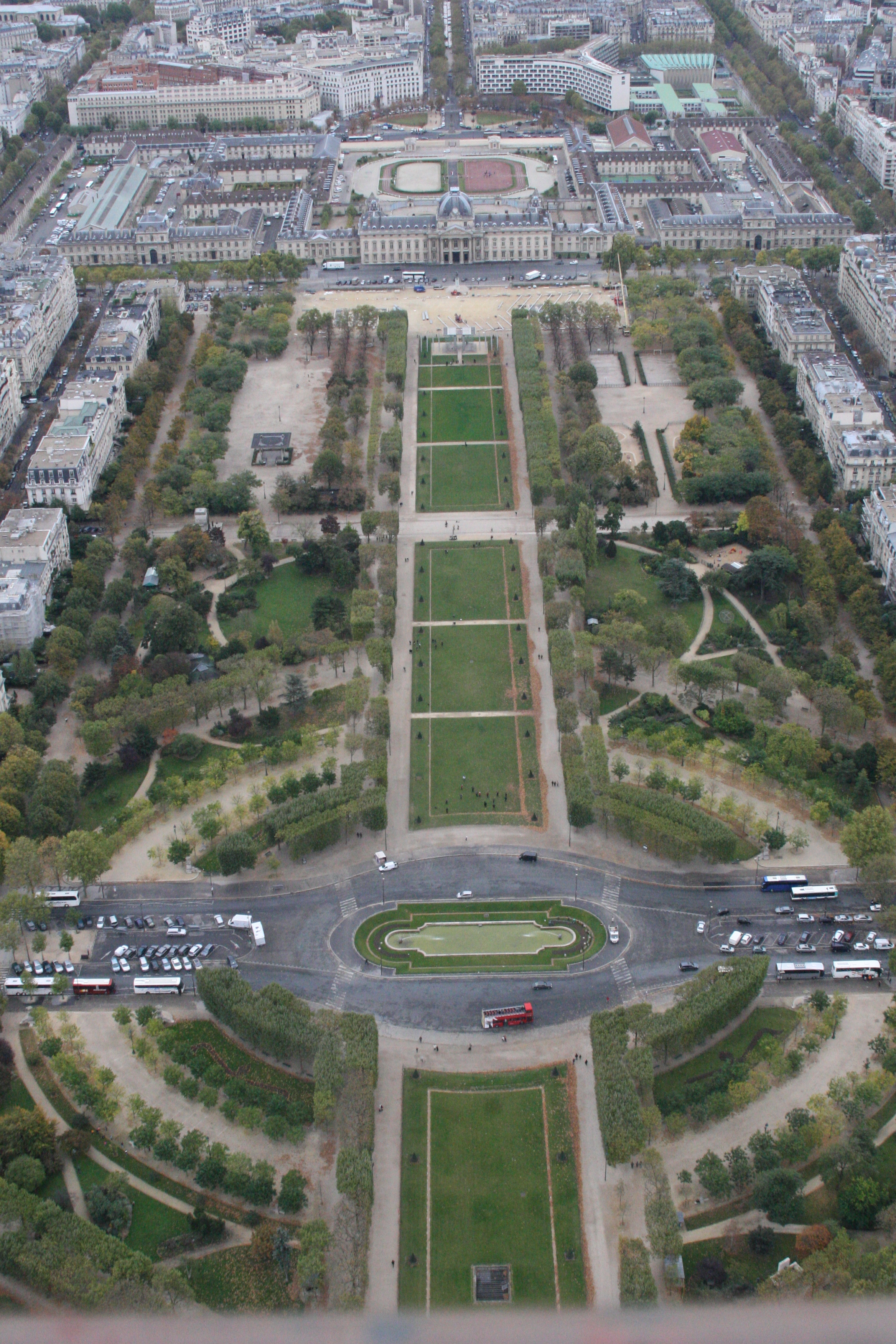 View from the eiffel tower in paris
