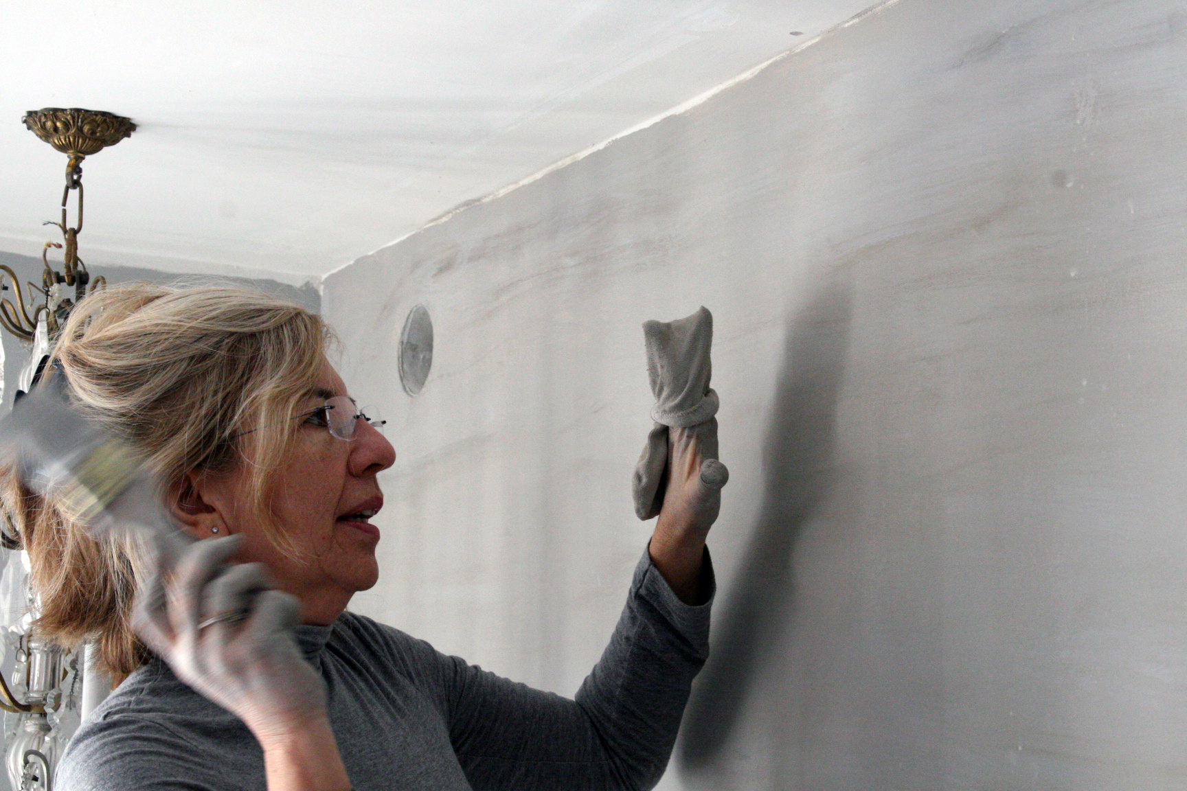 painting with a sock