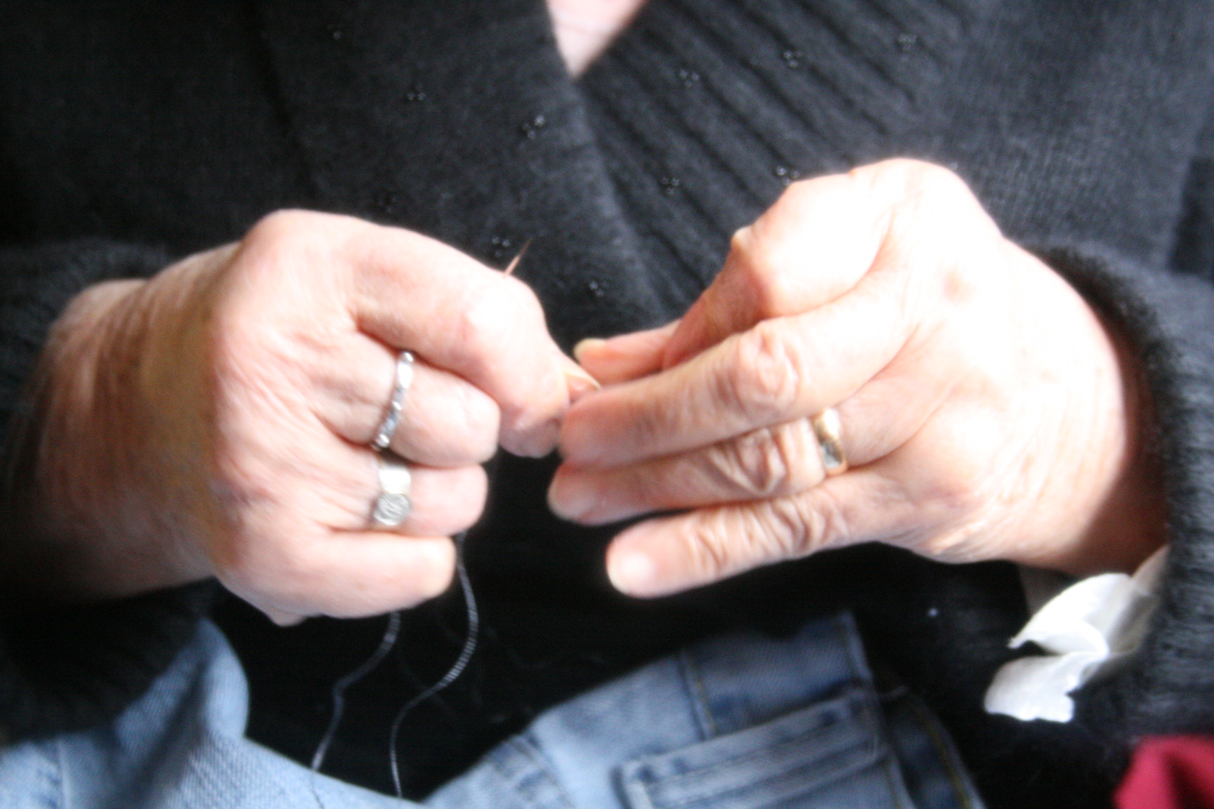 Focusing on sewing Focusing on sewing