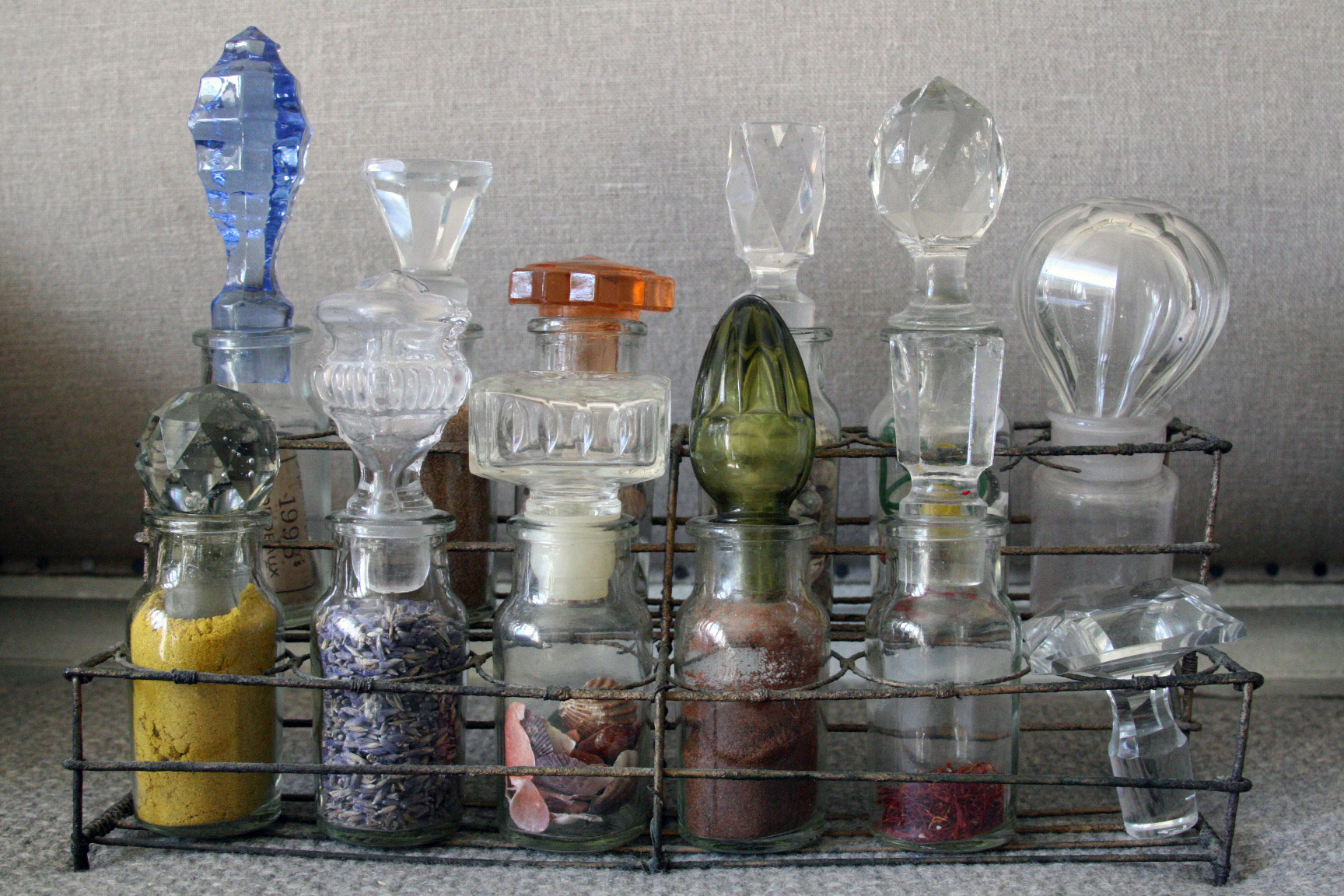 French antique spice rack