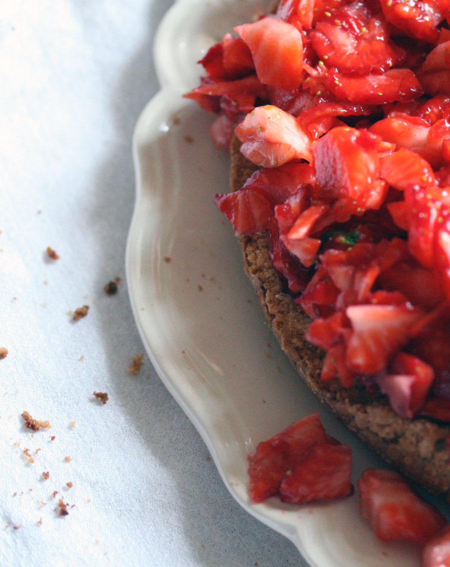 Chopped-strawberries