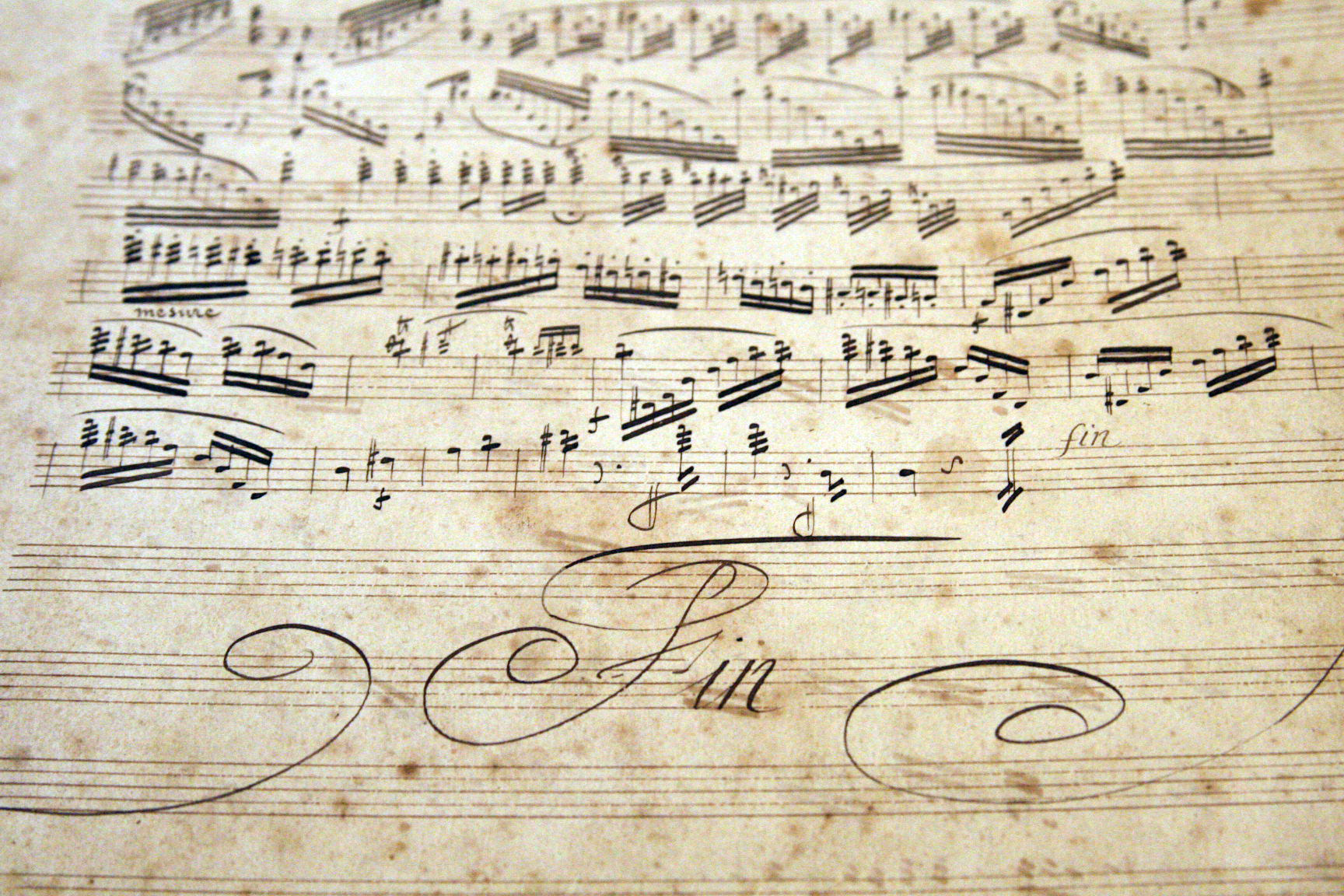 Hand writing music Hand writing music