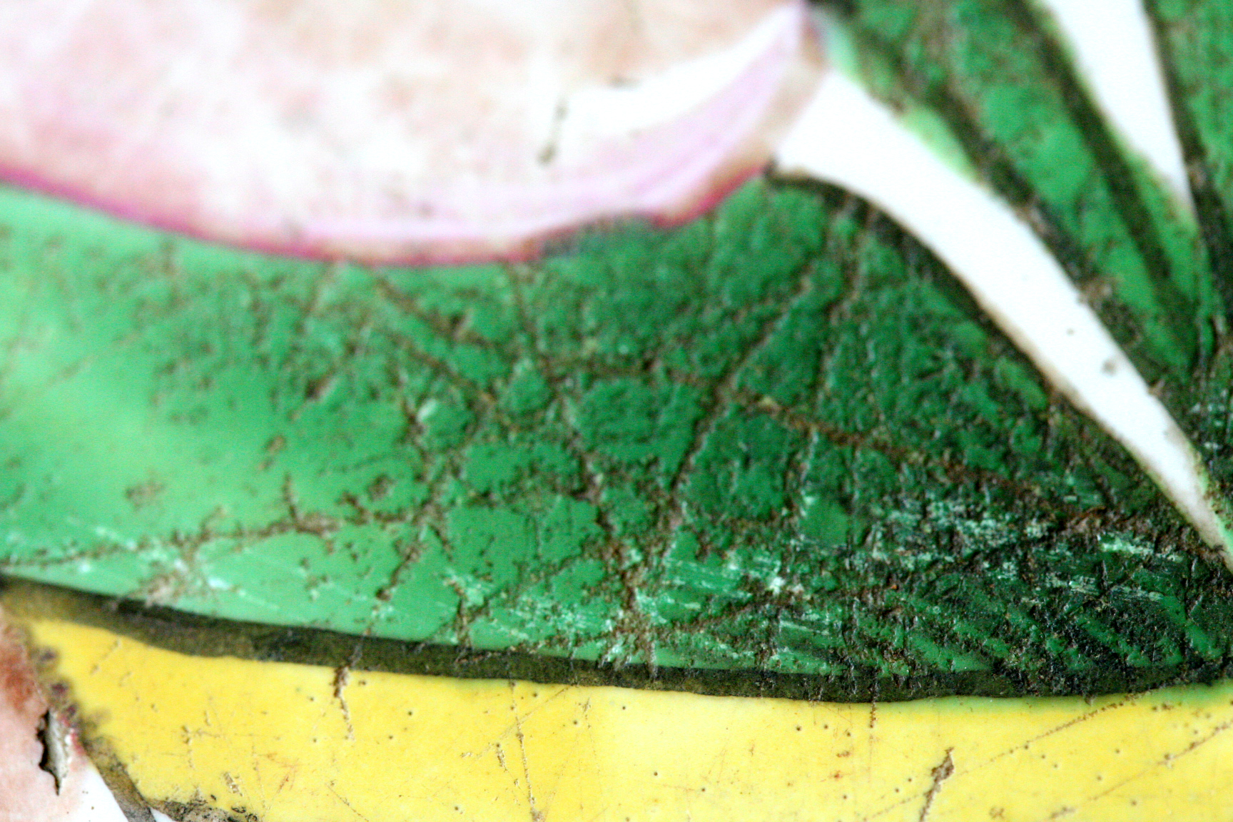 cut marks on a plate cut marks on a plate