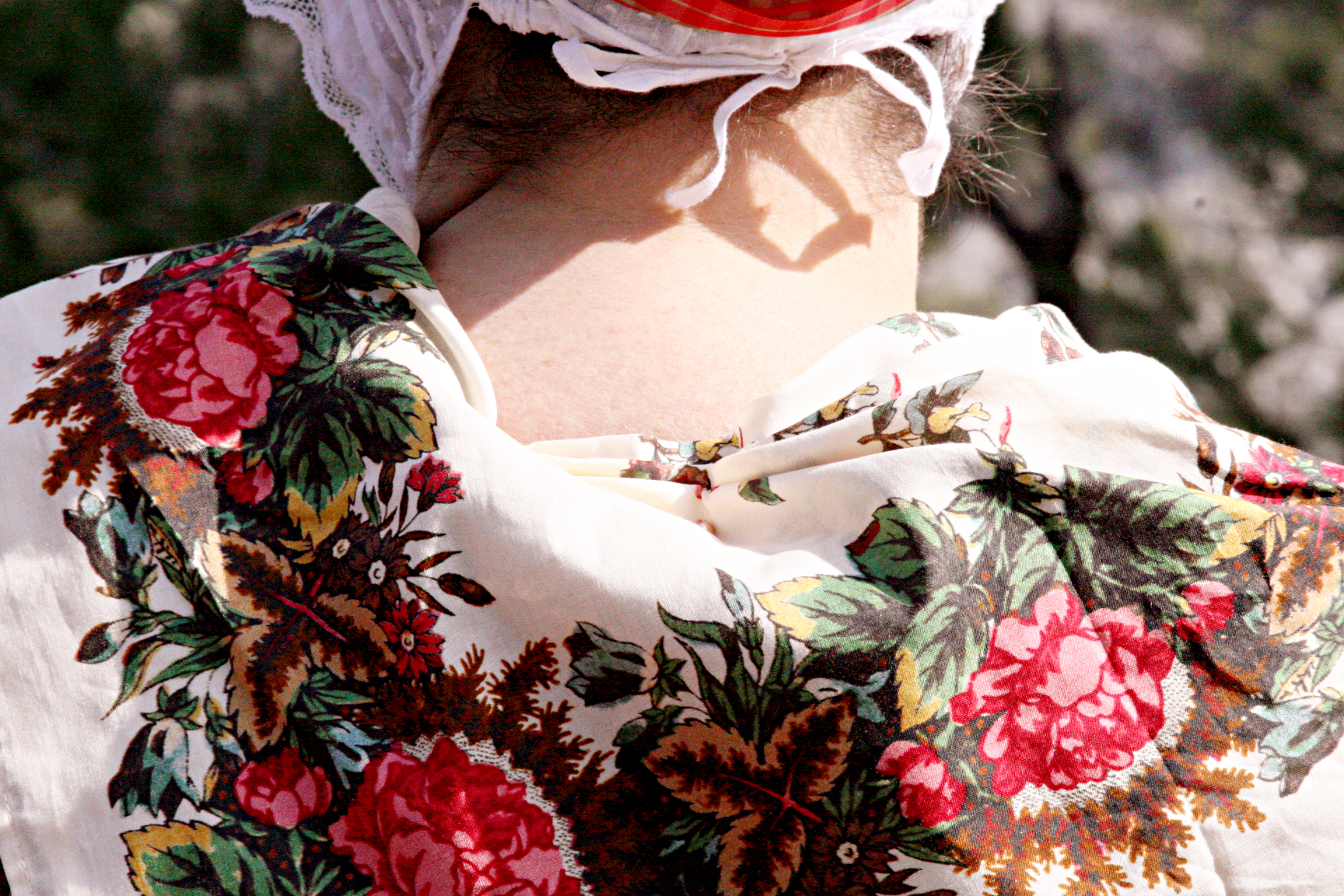 French scarf pleated