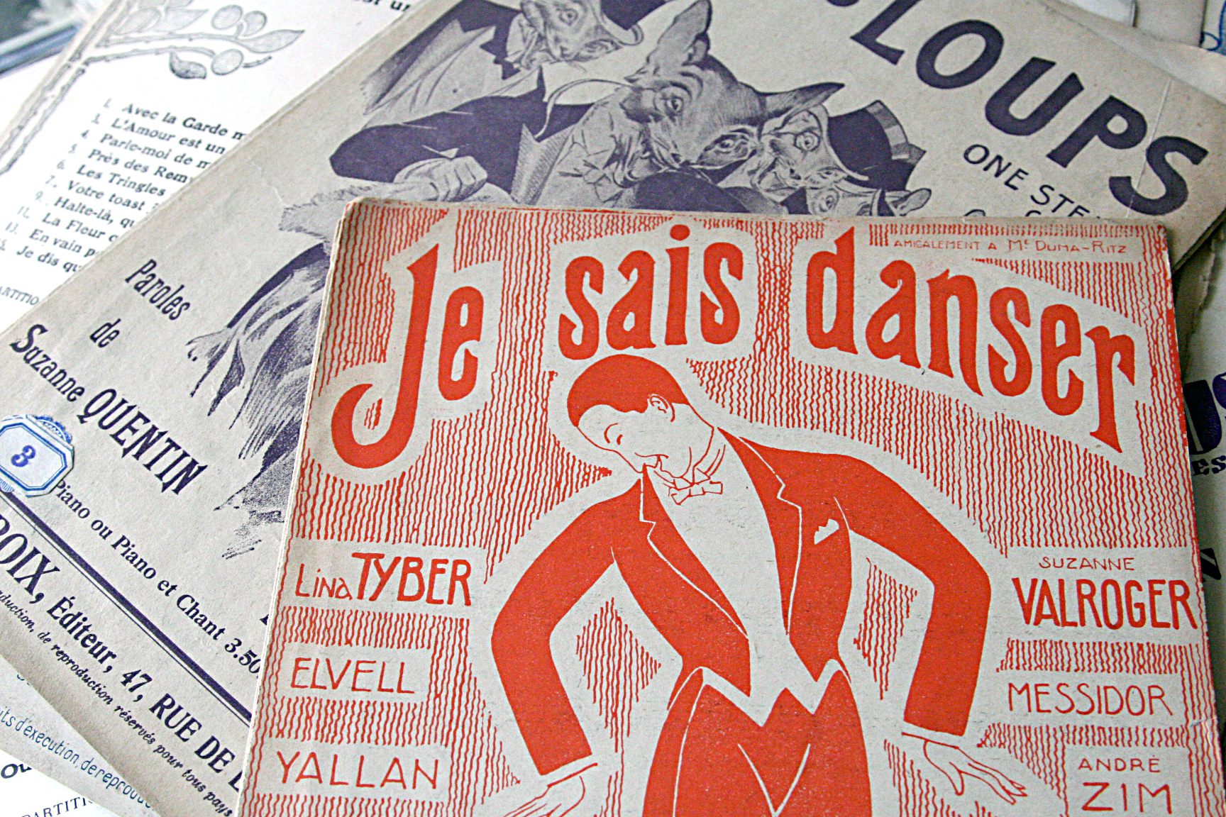 Vintage music programs dancer