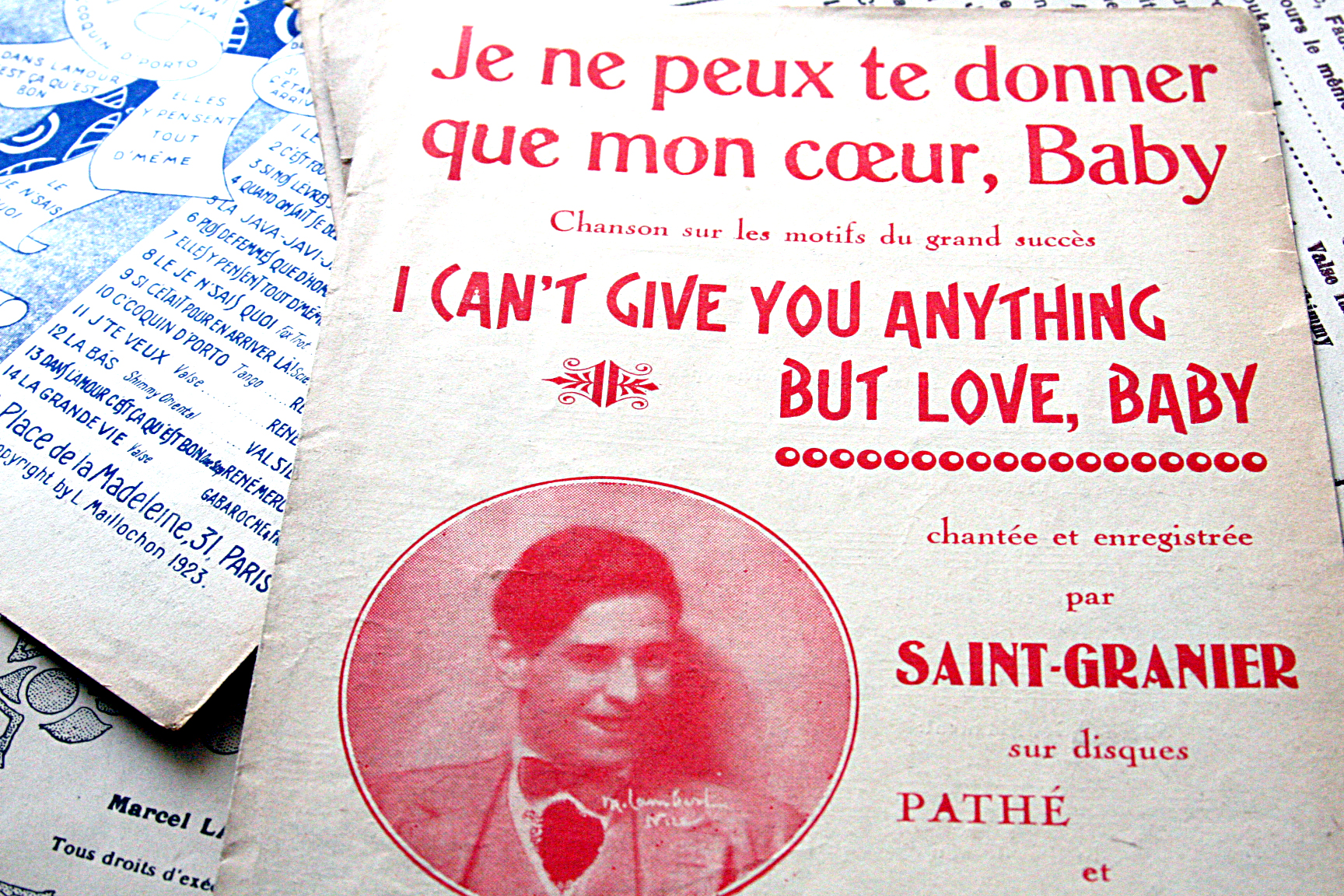 Vintage music programs vaudeville