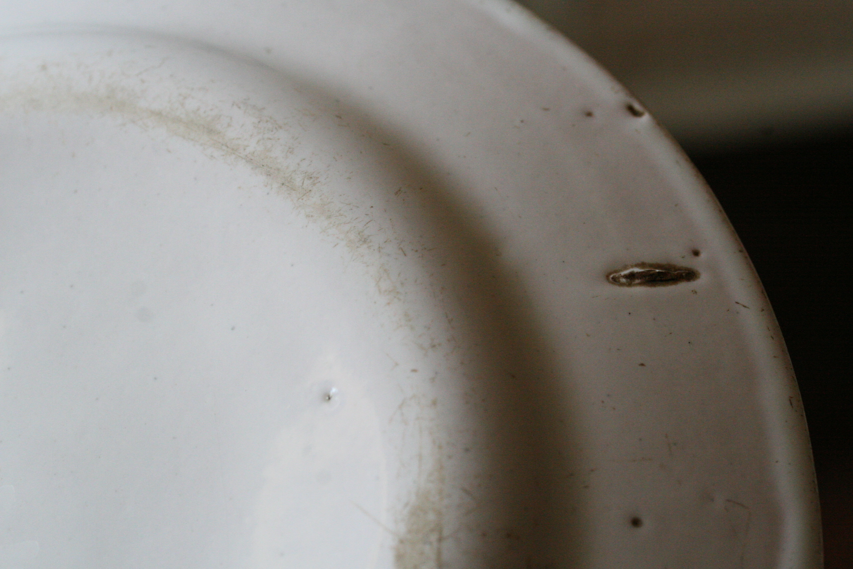 back side of an antique plate back side of an antique plate