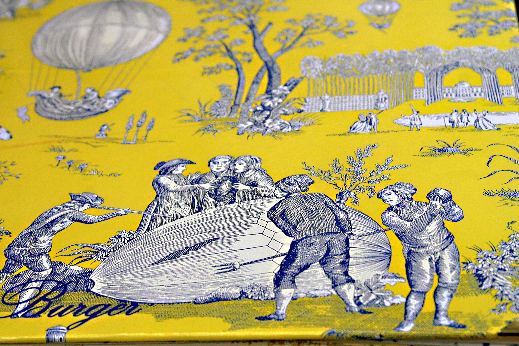 French-yellow-toile Burger