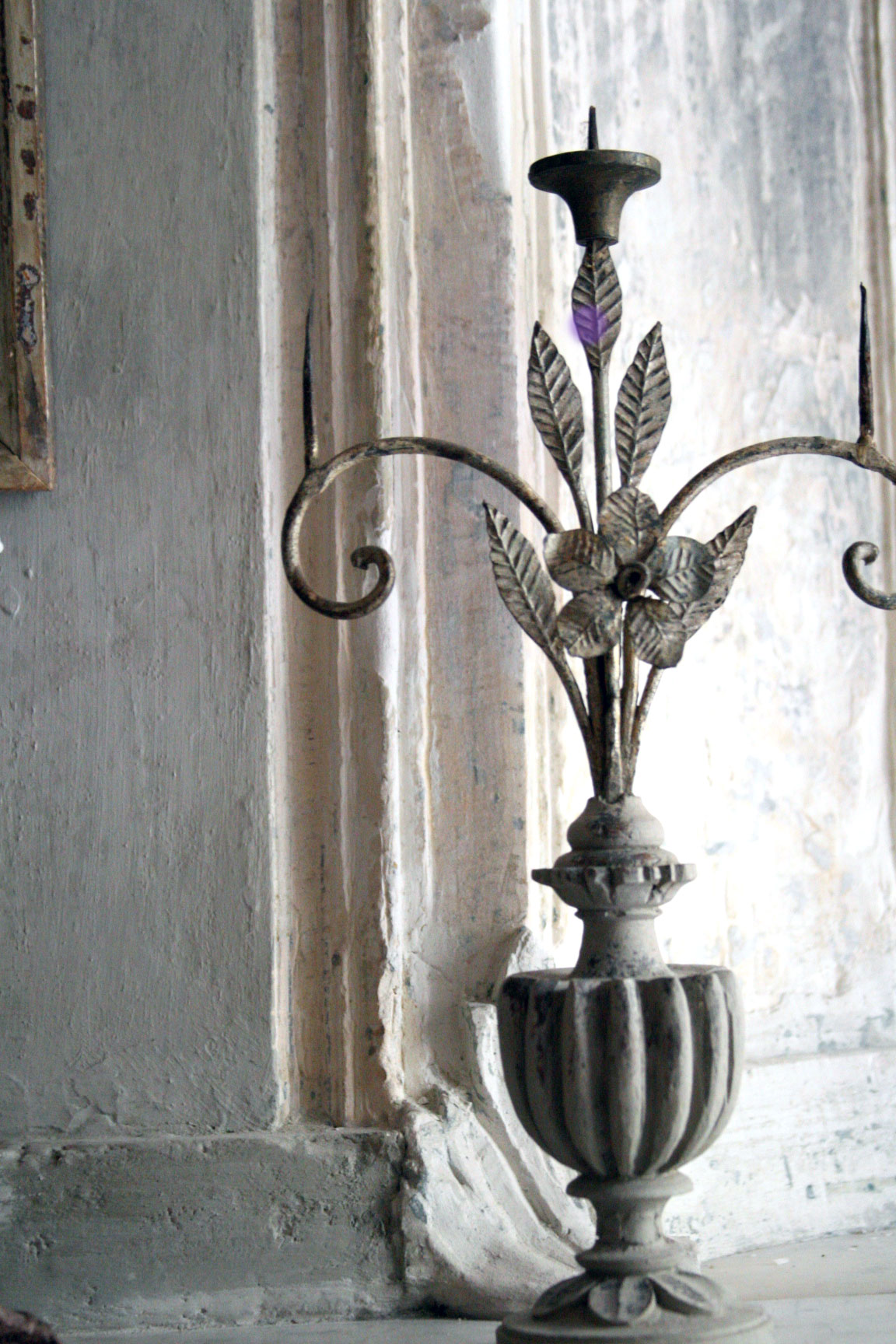 La-madone-French antique candle stick La-madone-French antique candle stick