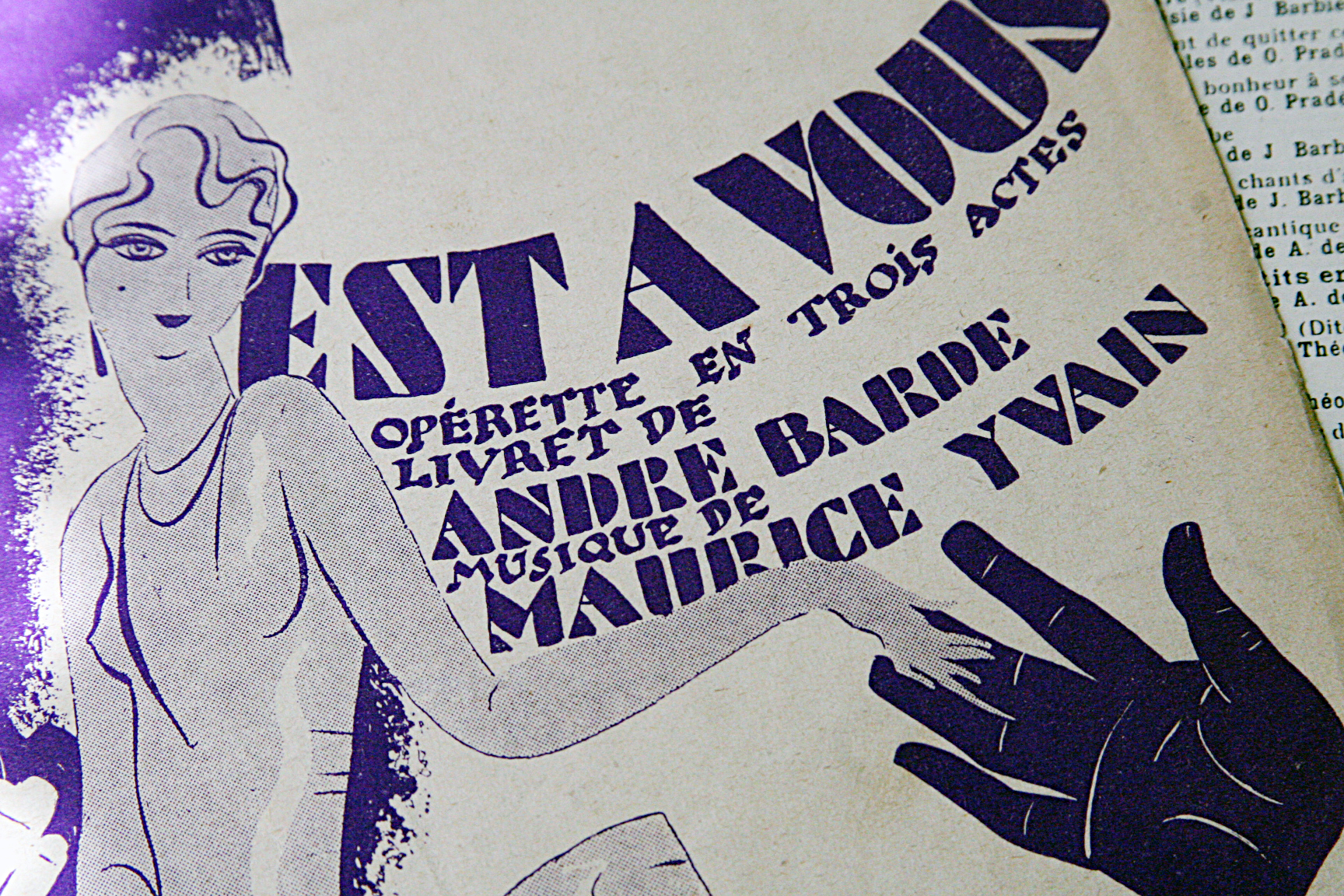 Vintage music programs French