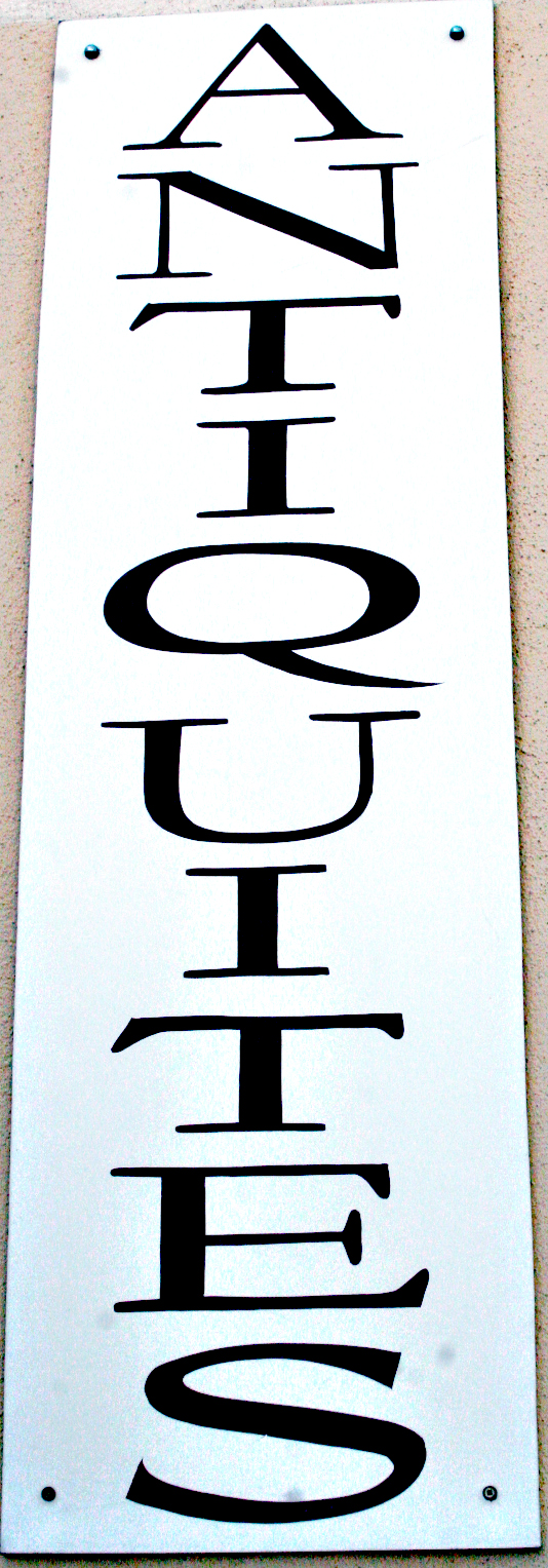 Antique sign