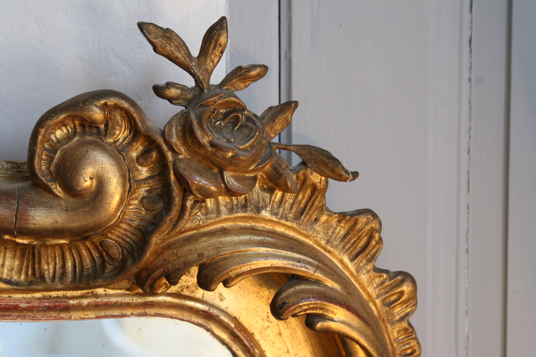 French gilded mirror