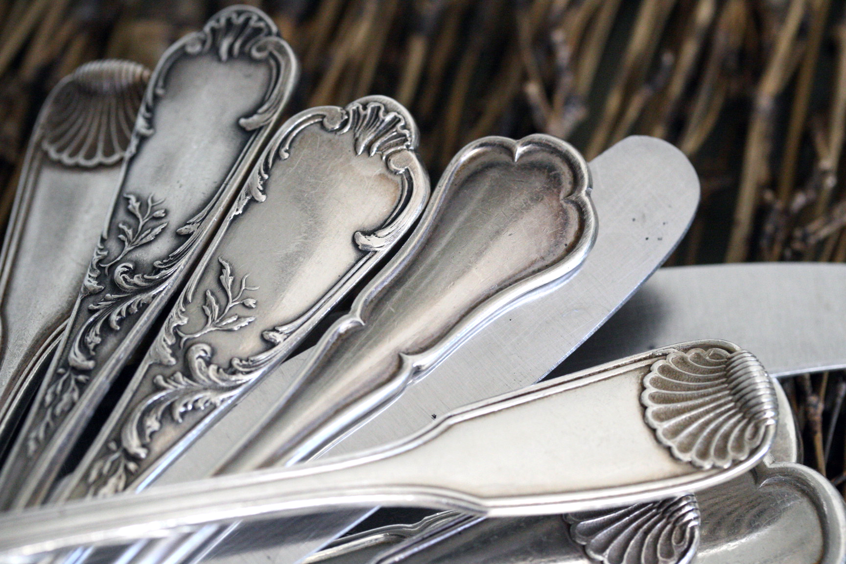 Silver teaspoons
