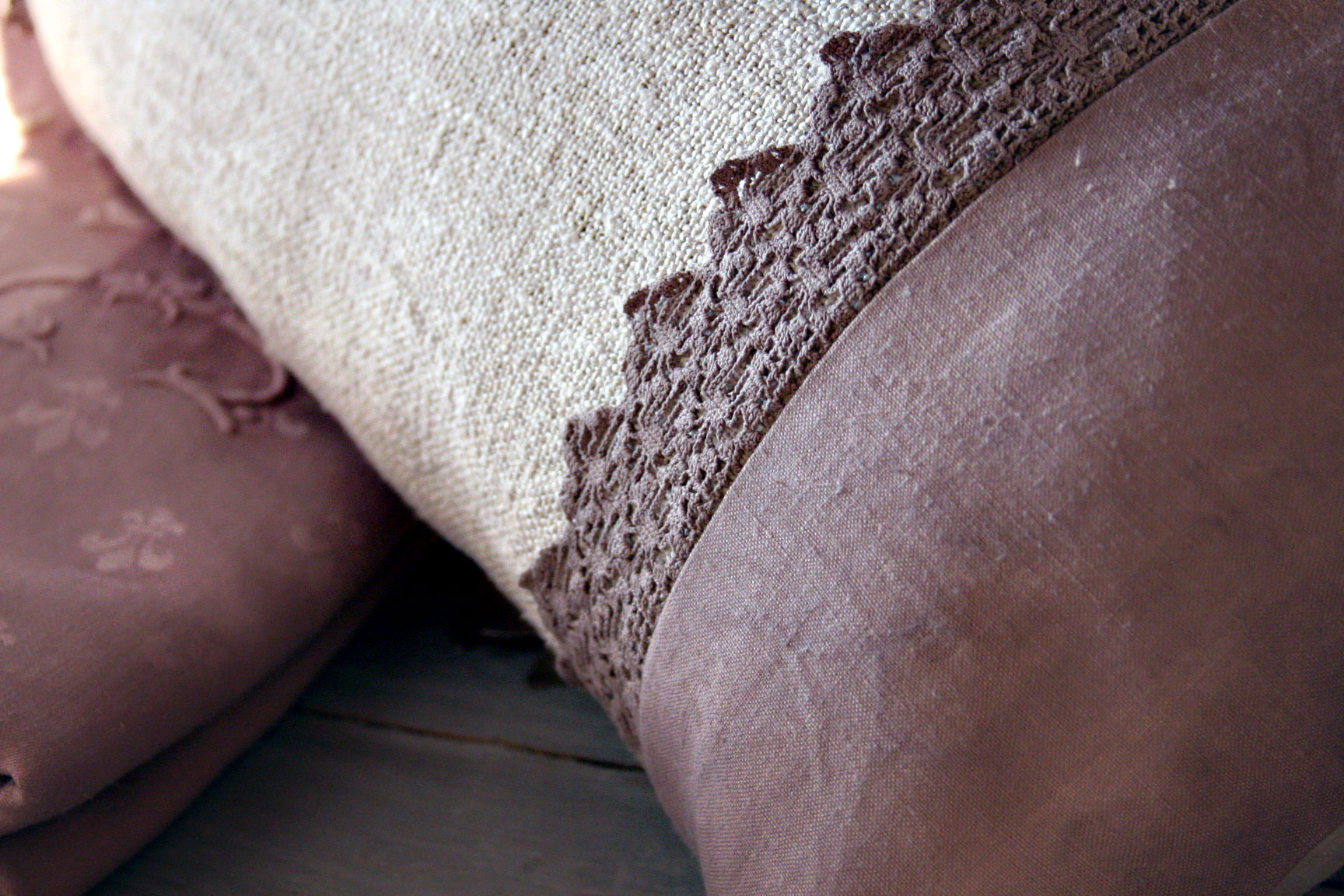 Linen-and-lace-pillow