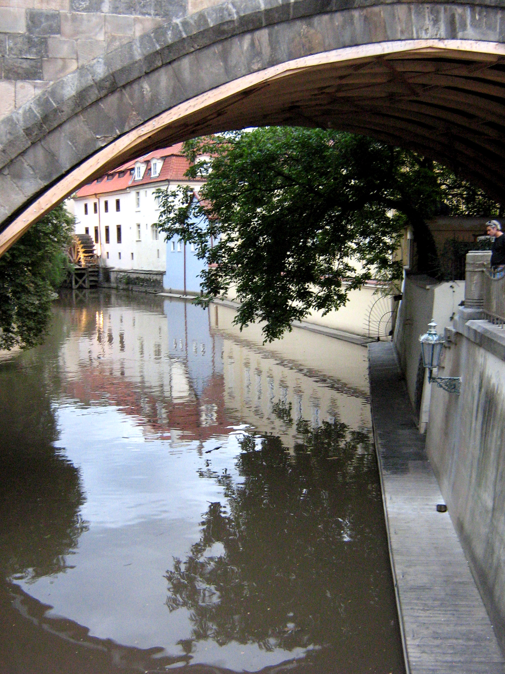 Under st charles bridge prague