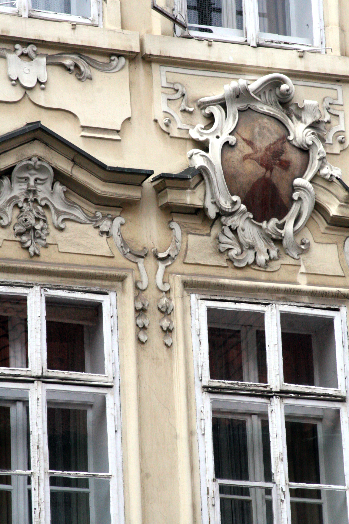 Prague facade old city