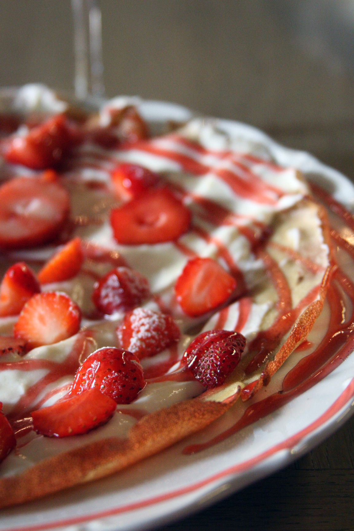 Prague strawberry pancake