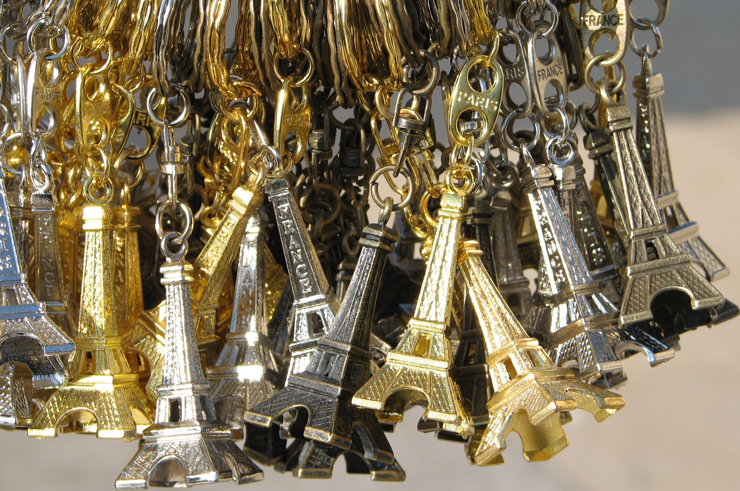 Eiffel tower key rings