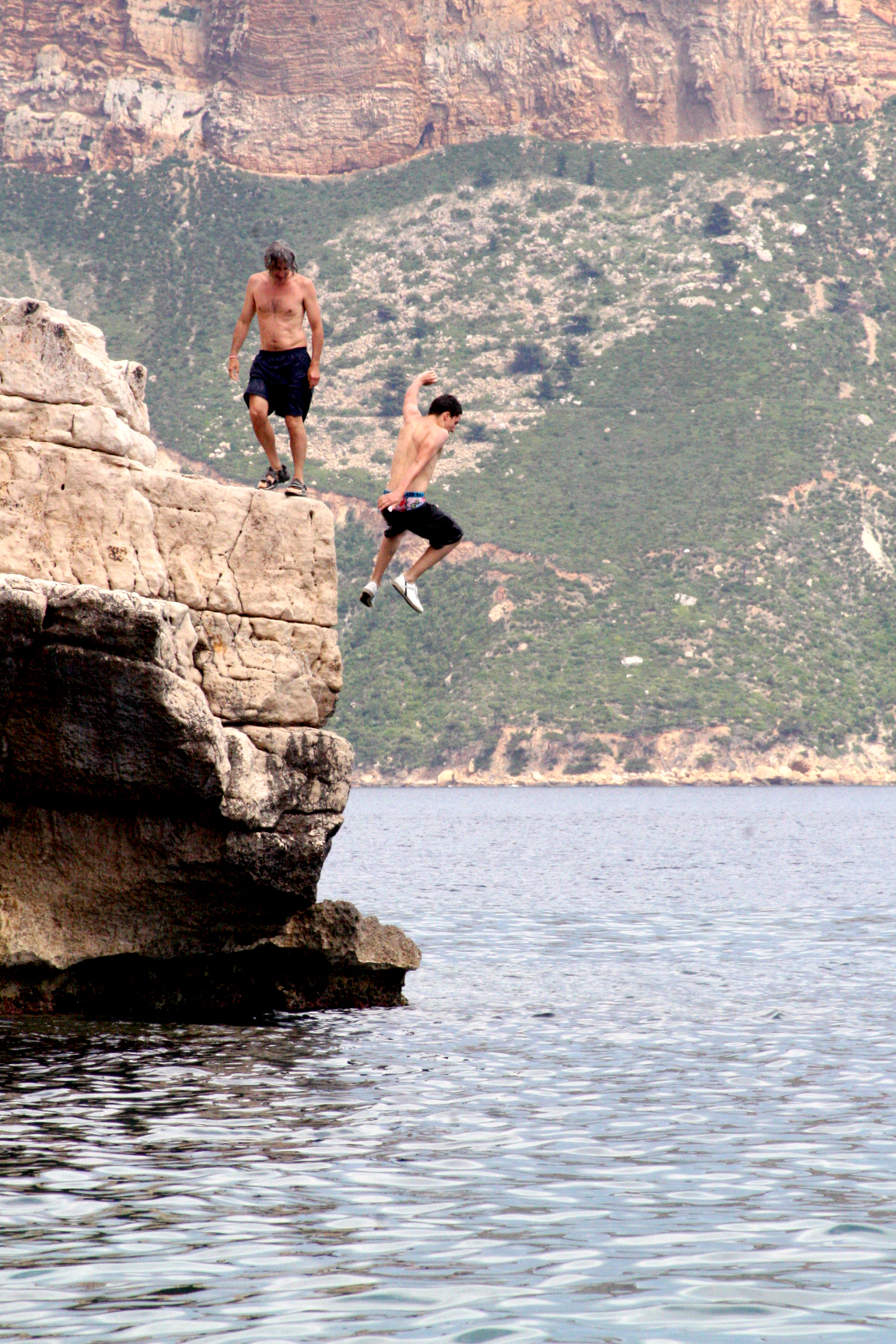 Cliff jumping
