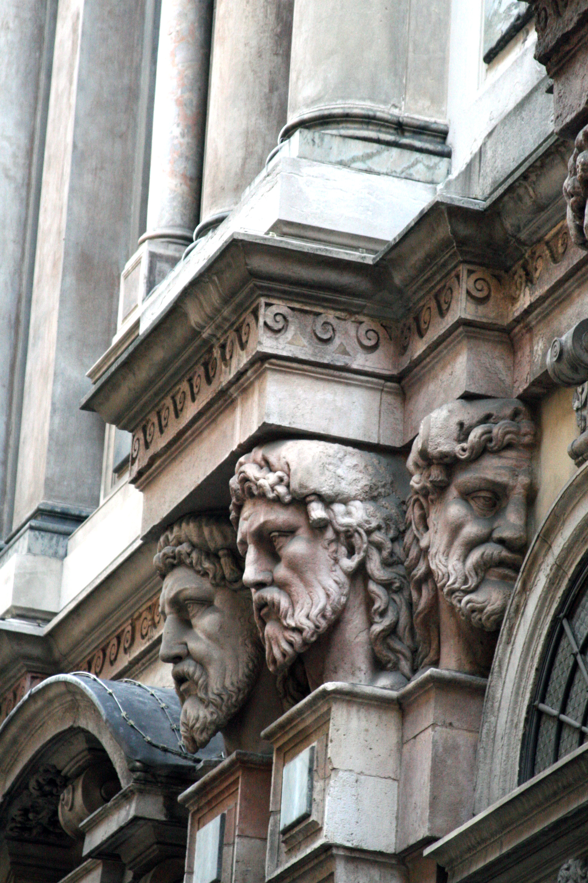 Carved faces milan