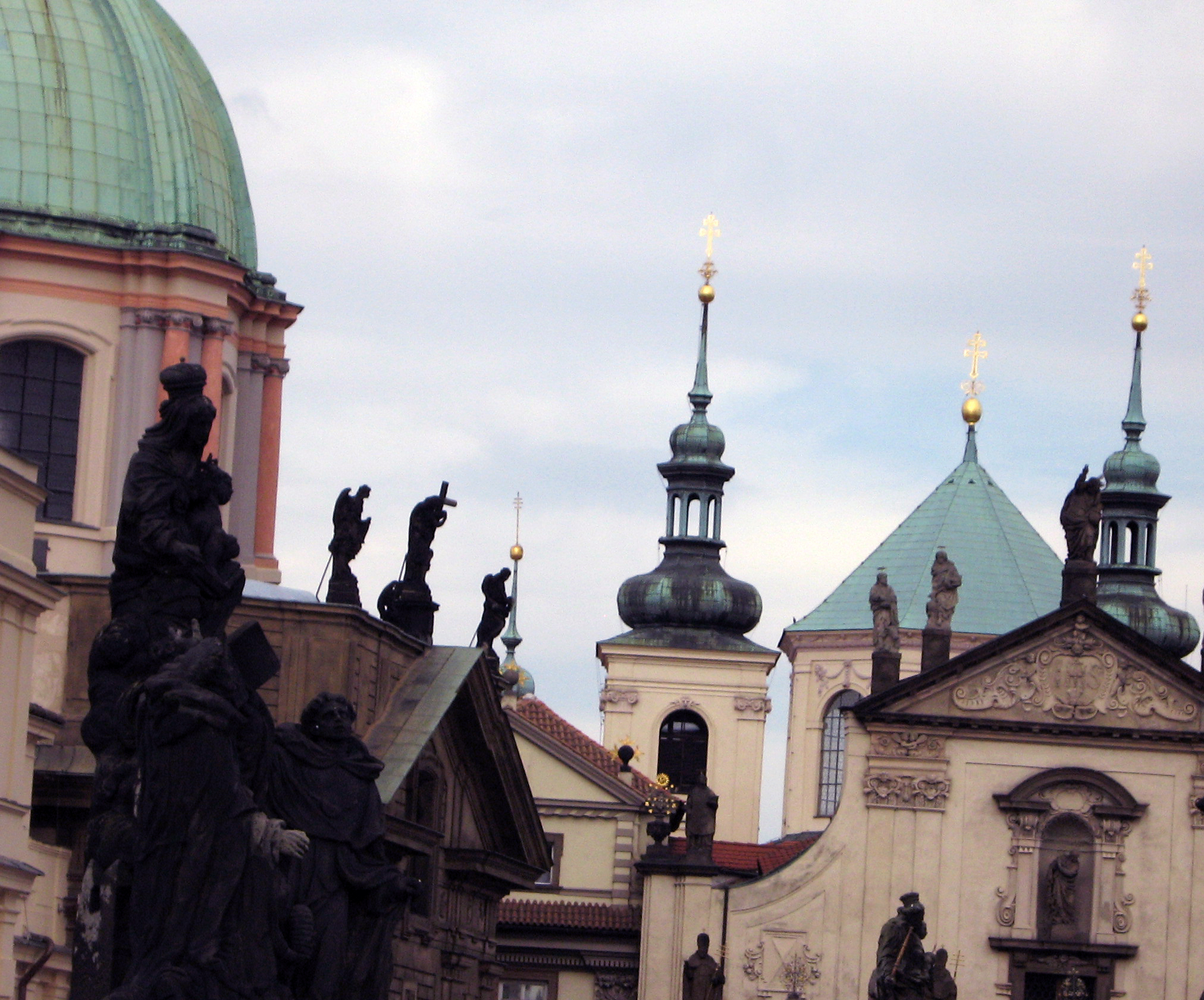 St charles bridge prague towers