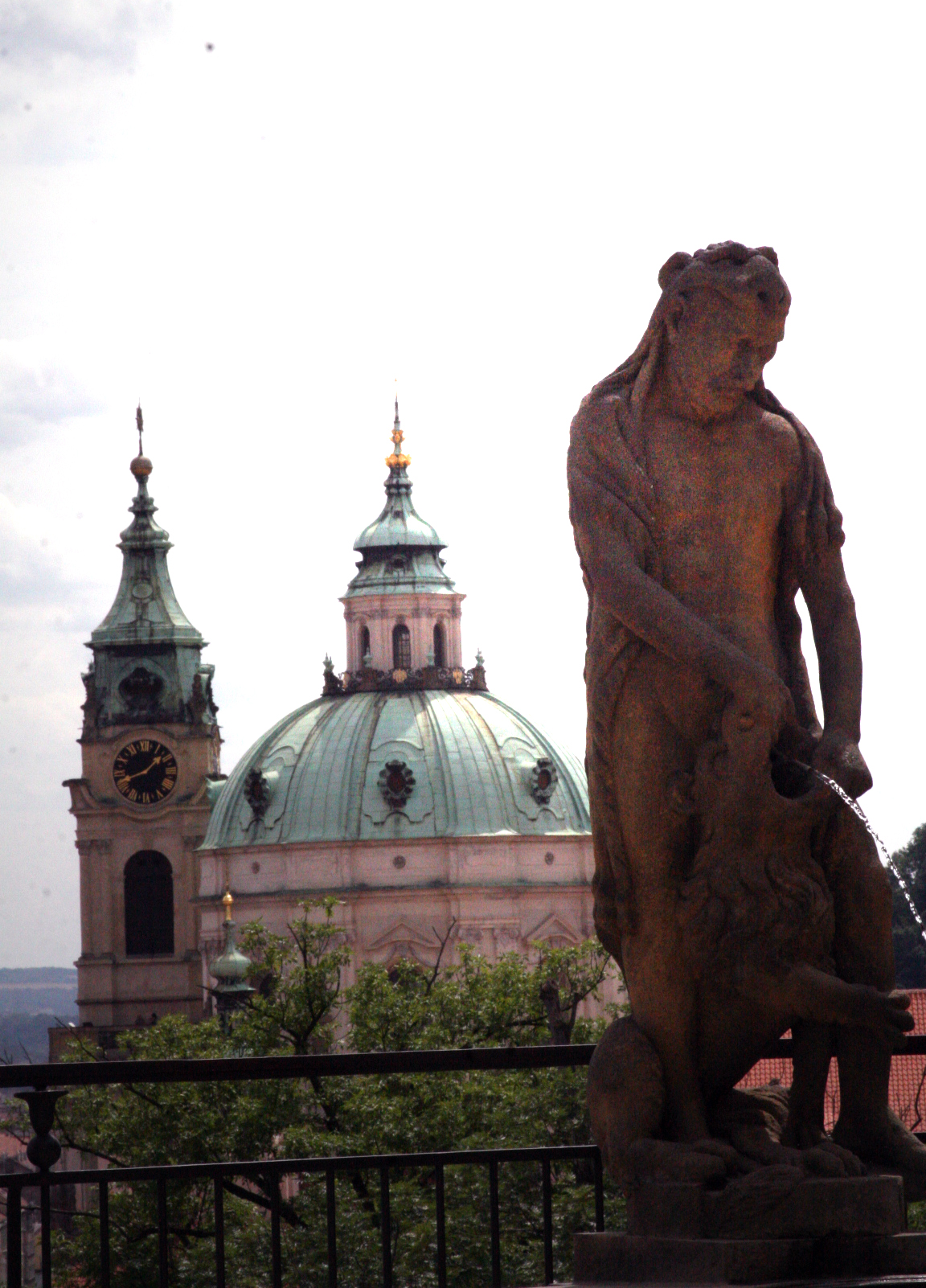 Prague view from palace