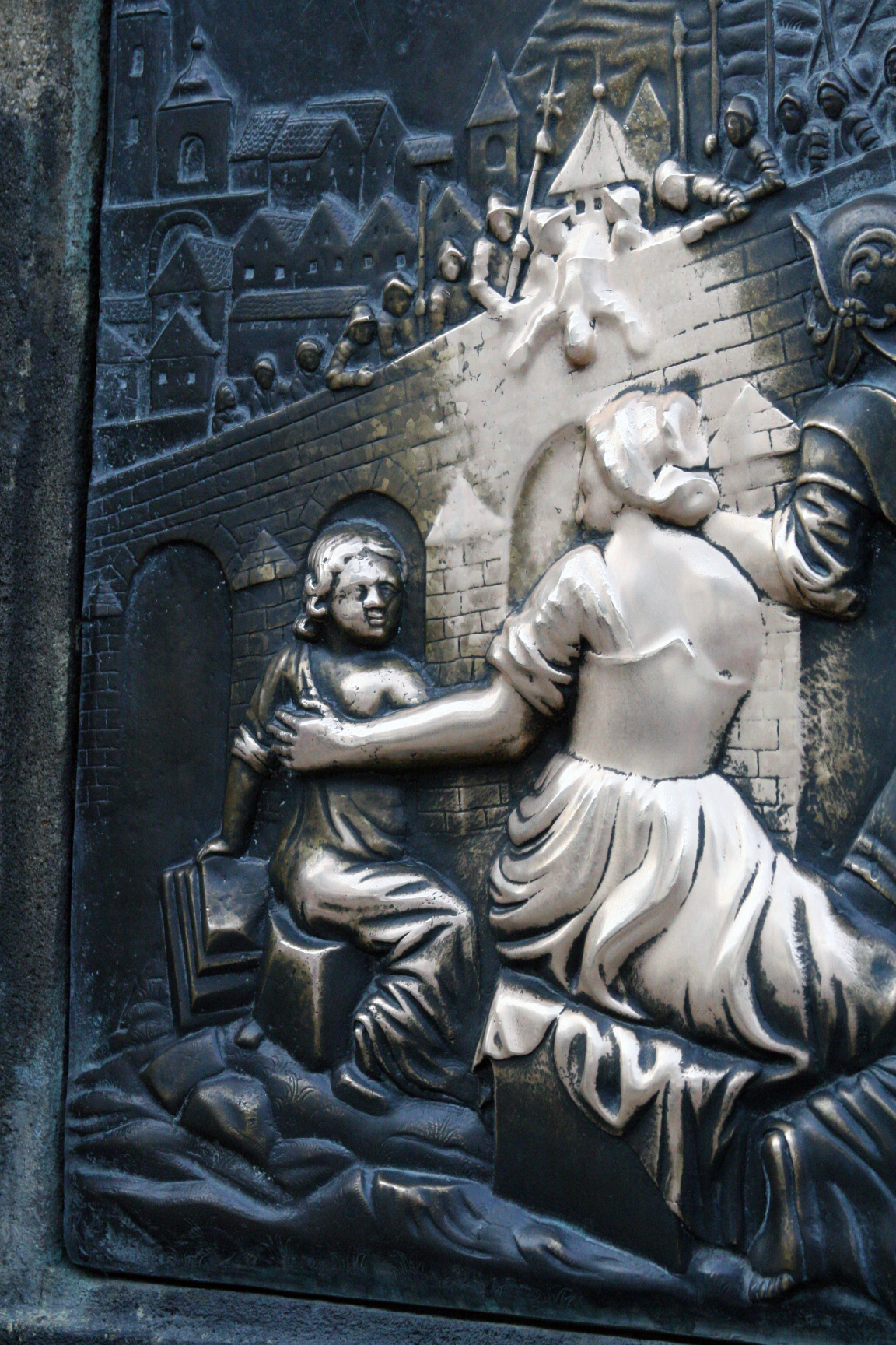 St Charles Bridge lucky spot