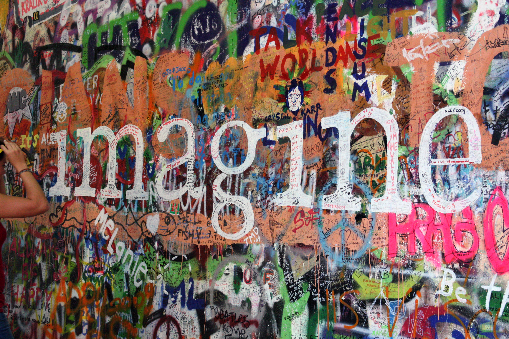 Prague lennon wall imagine