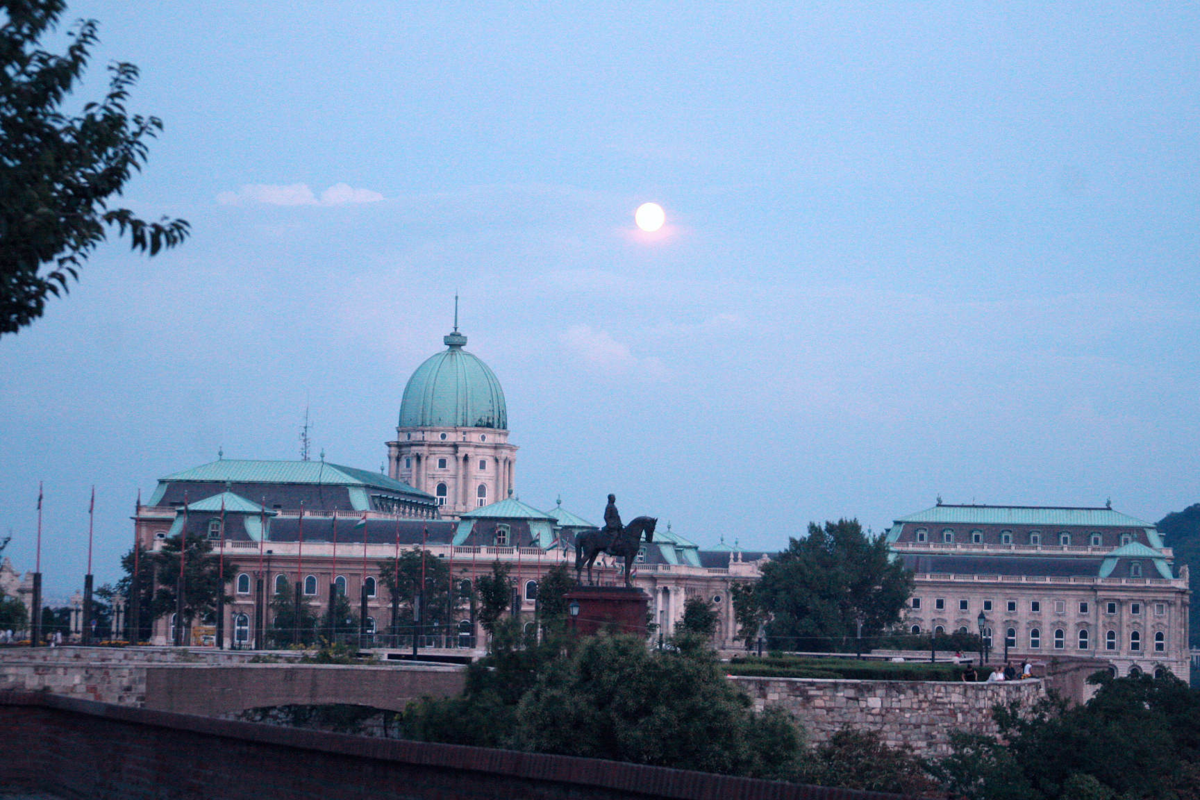 Budapest full moon