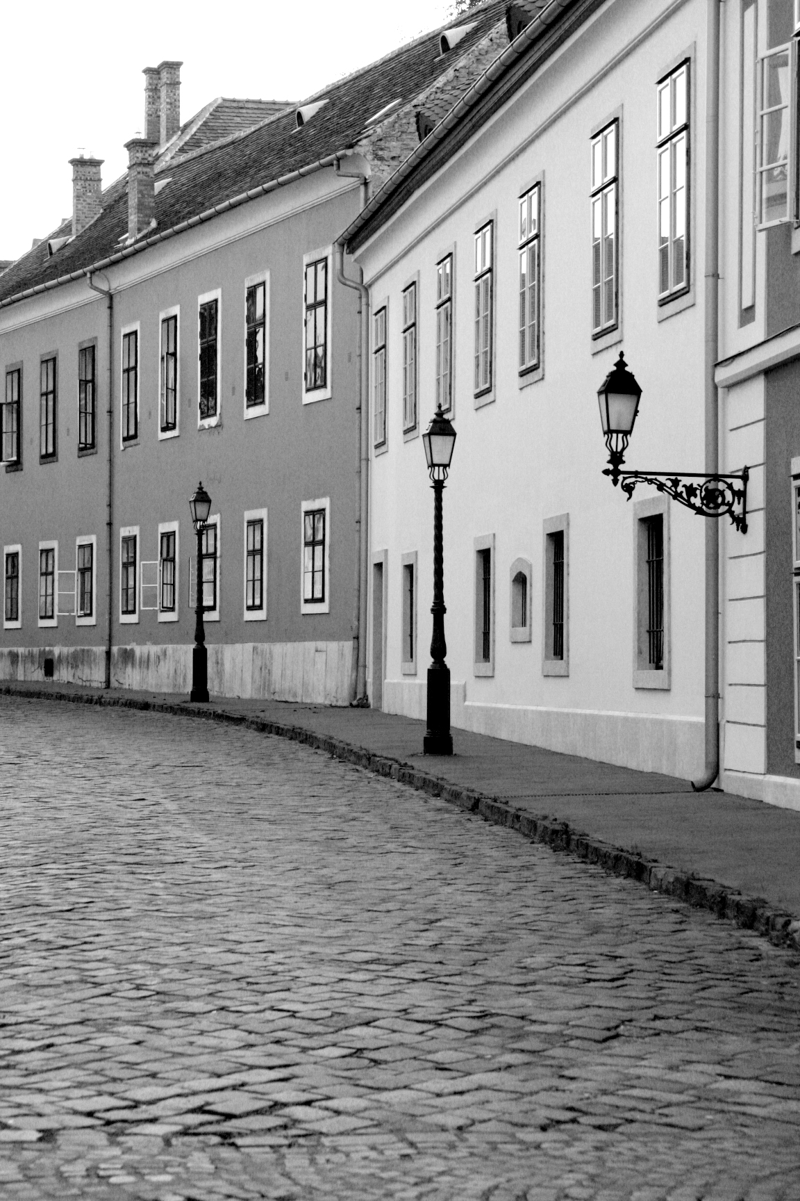 Empty street Budapest