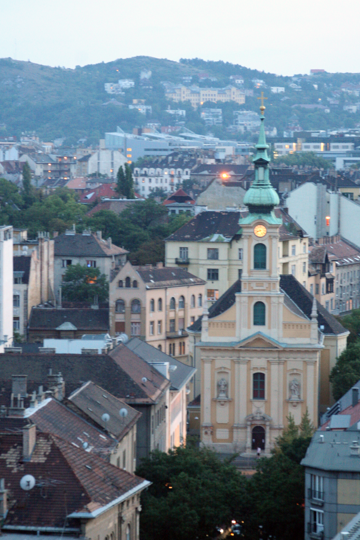 Budapest view housetops