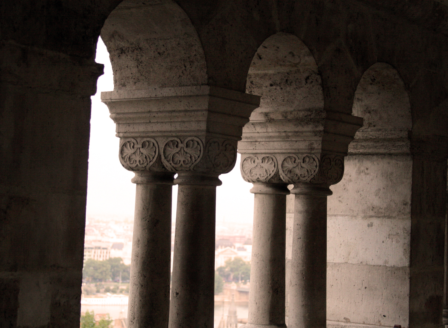 Arch way in Budapest