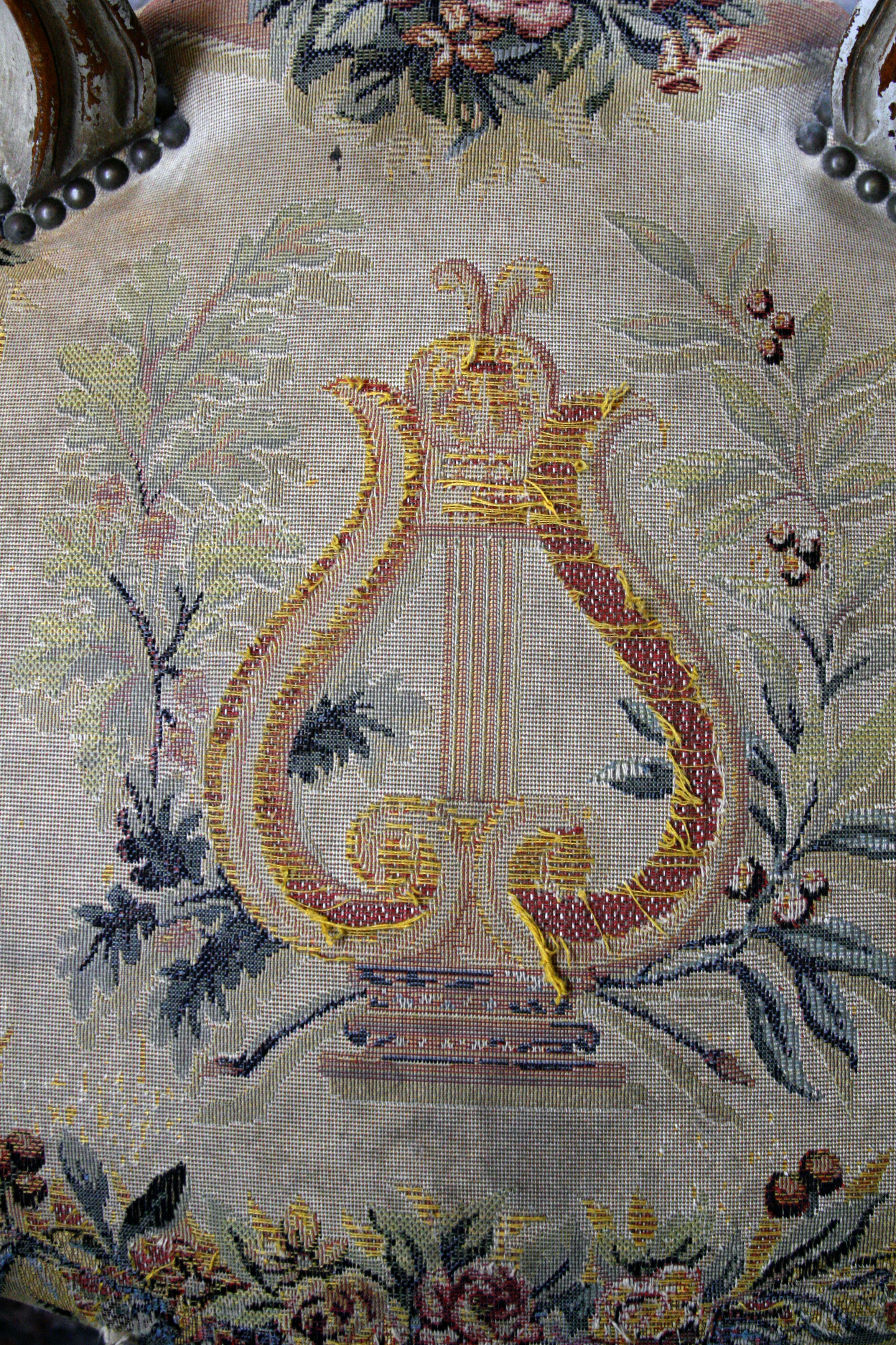 French-antique-chair-fabric