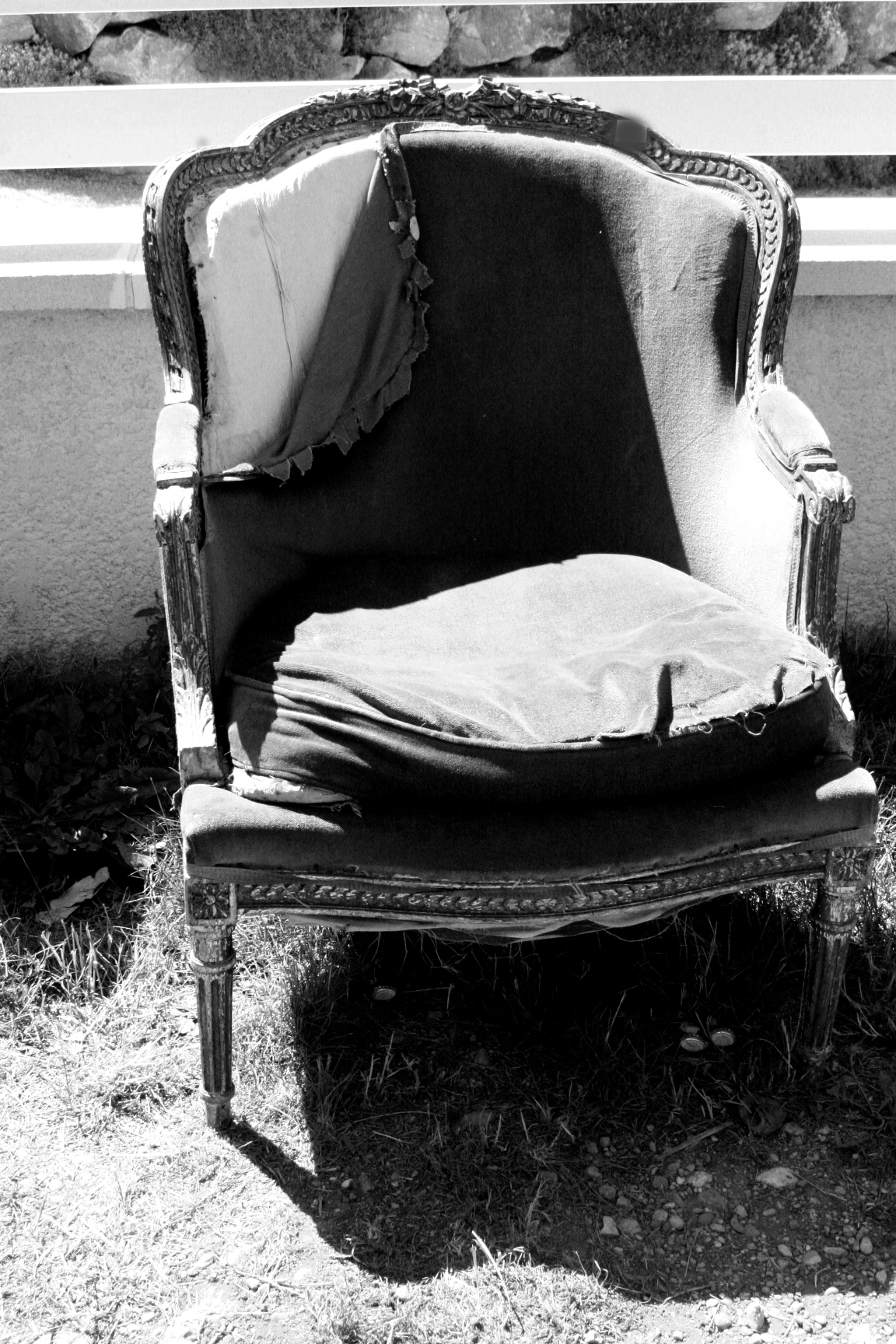 French antique armchair