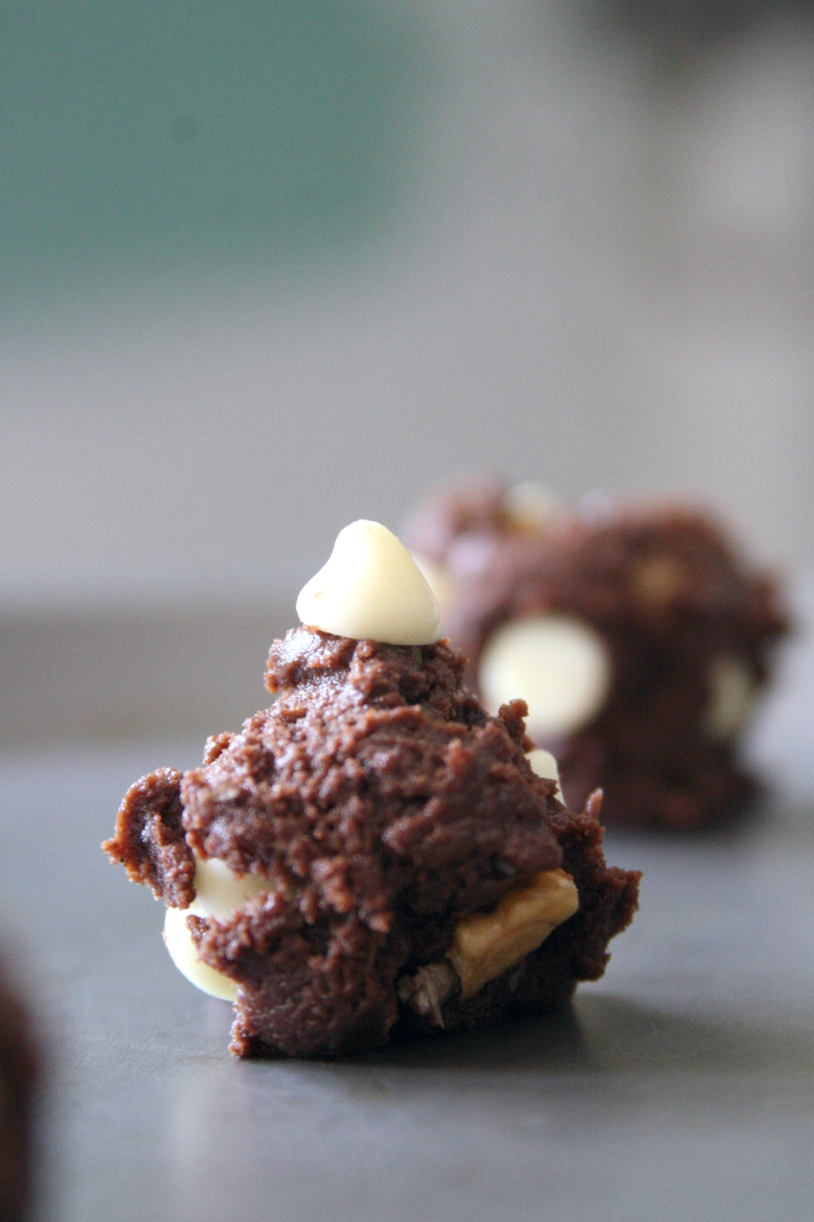 White chocolate chip cookie dough