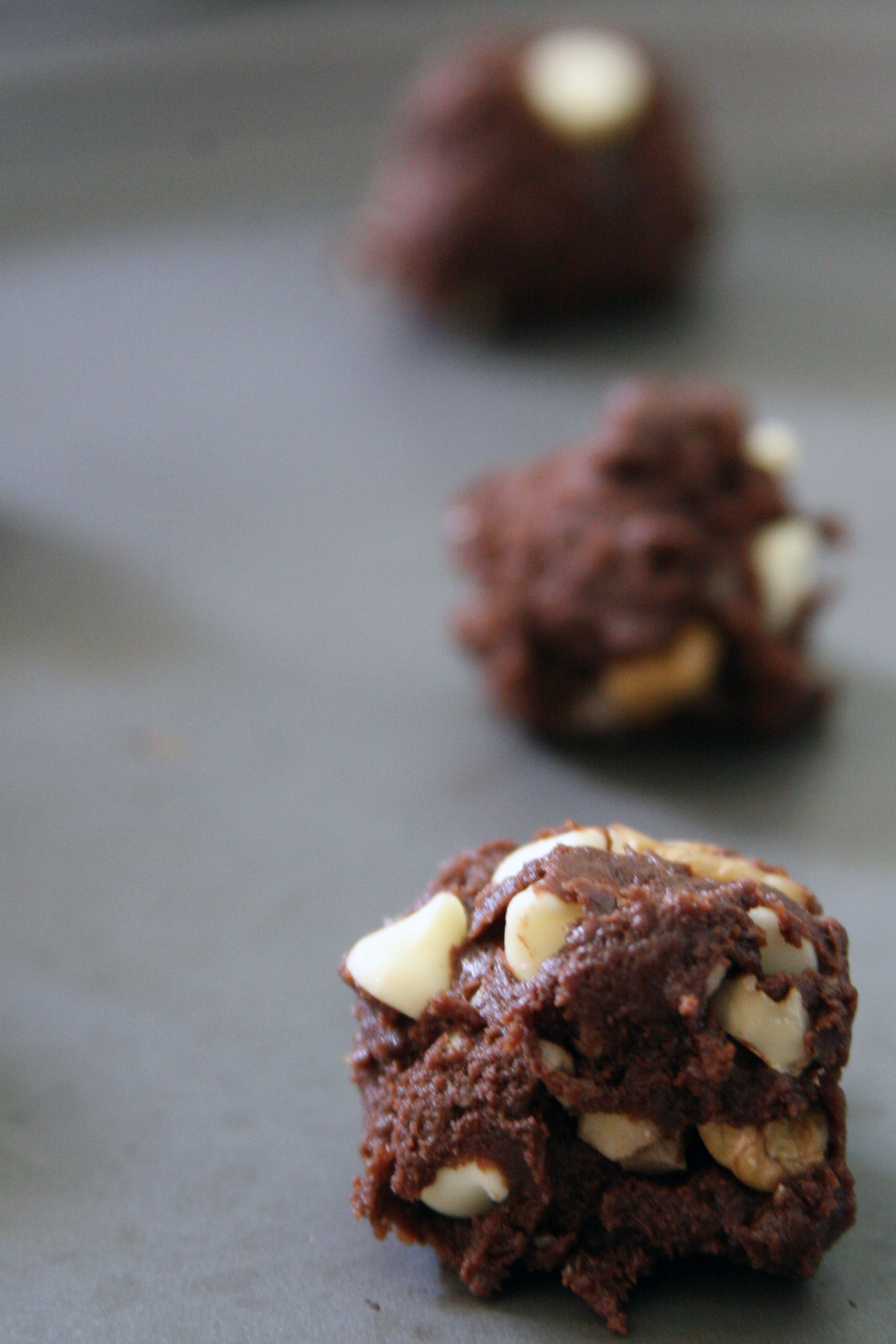 Chocolate white chocolate chip cookies